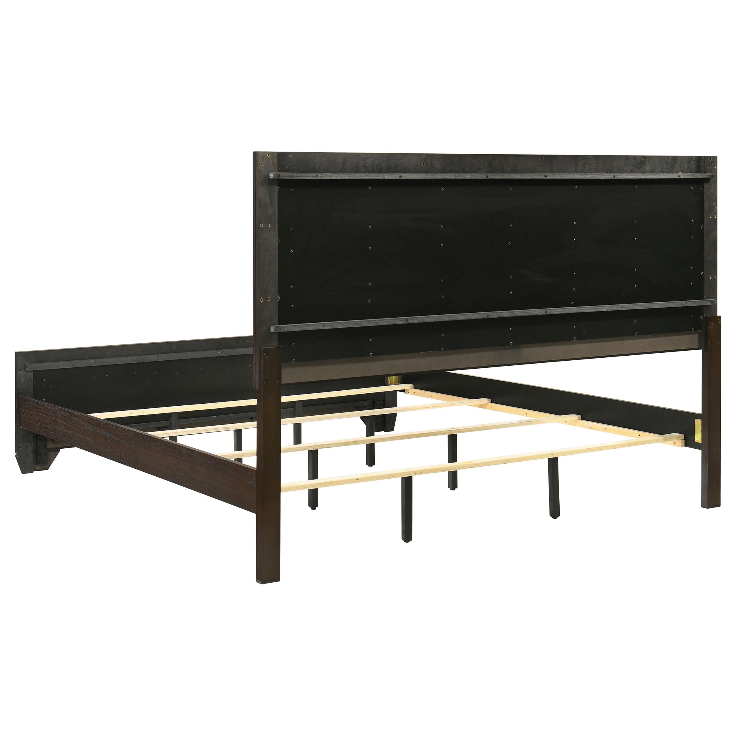 Size_King --  Kauffman 204391KE Wood Eastern King Panel Bed - Dark Cocoa IMAGE 4