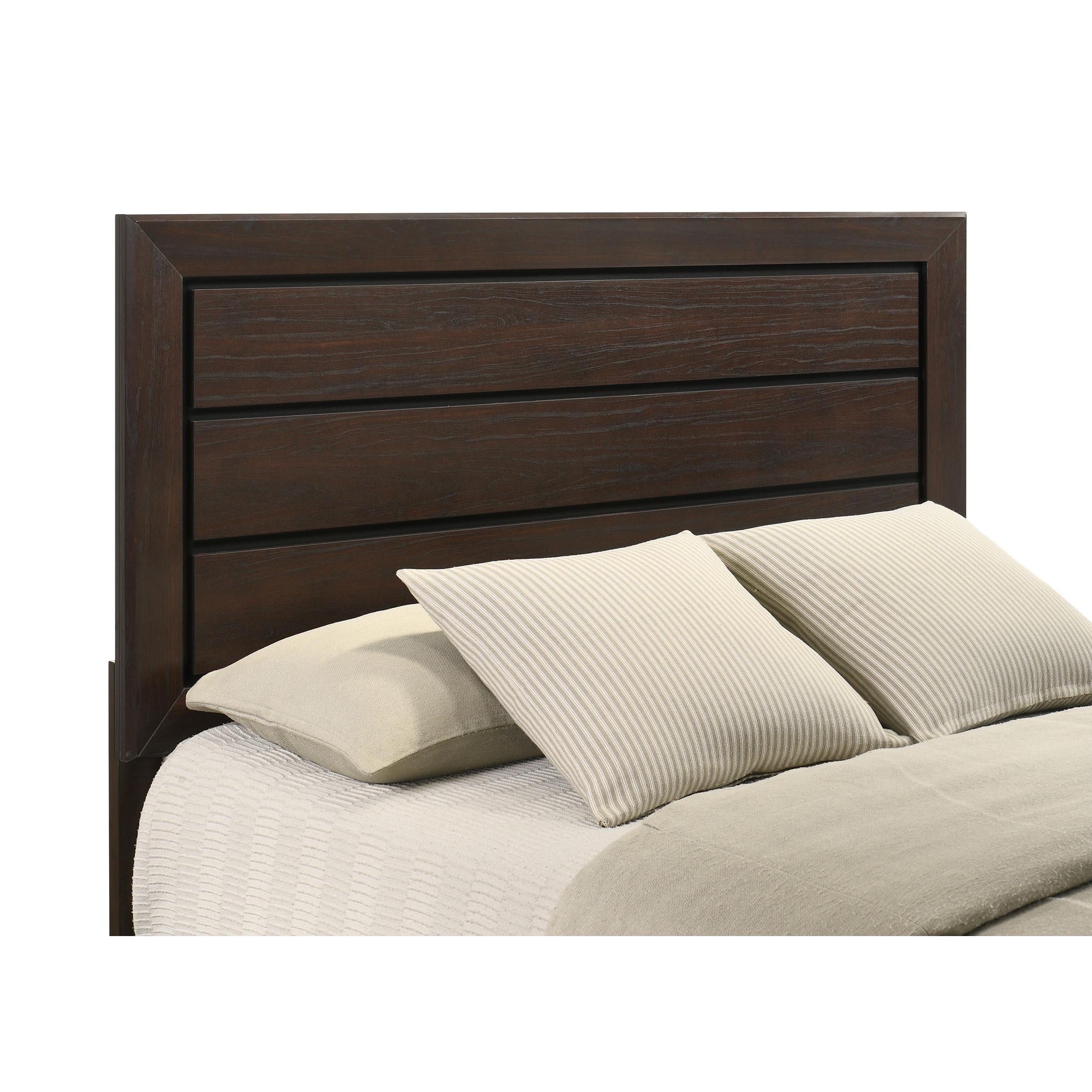  Size_King --  Kauffman 204391KE Wood Eastern King Panel Bed - Dark Cocoa IMAGE 8
