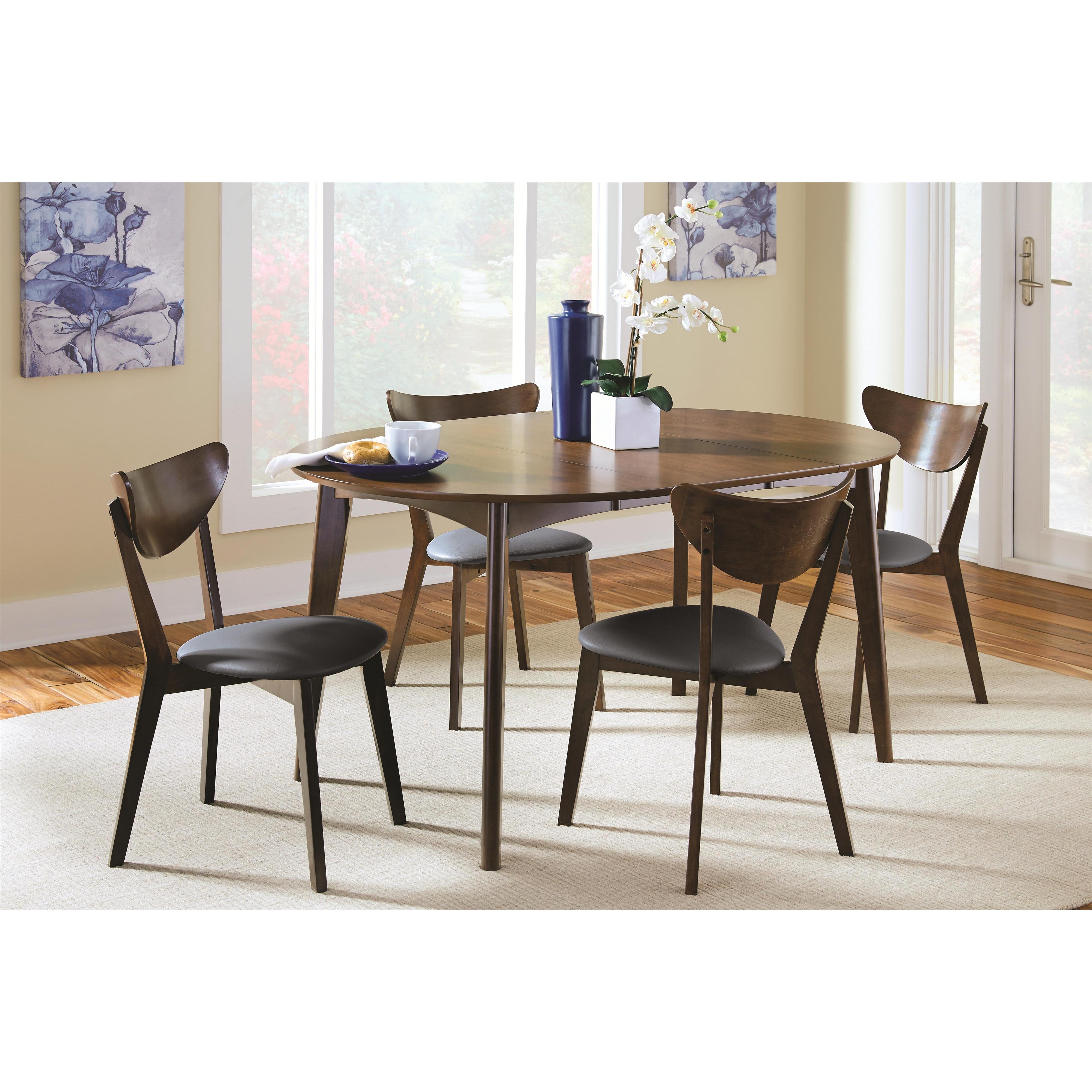 Coaster Furniture Jedda 105362 Wood Dining Side Chair - Dark Walnut (Set of 2) IMAGE 3