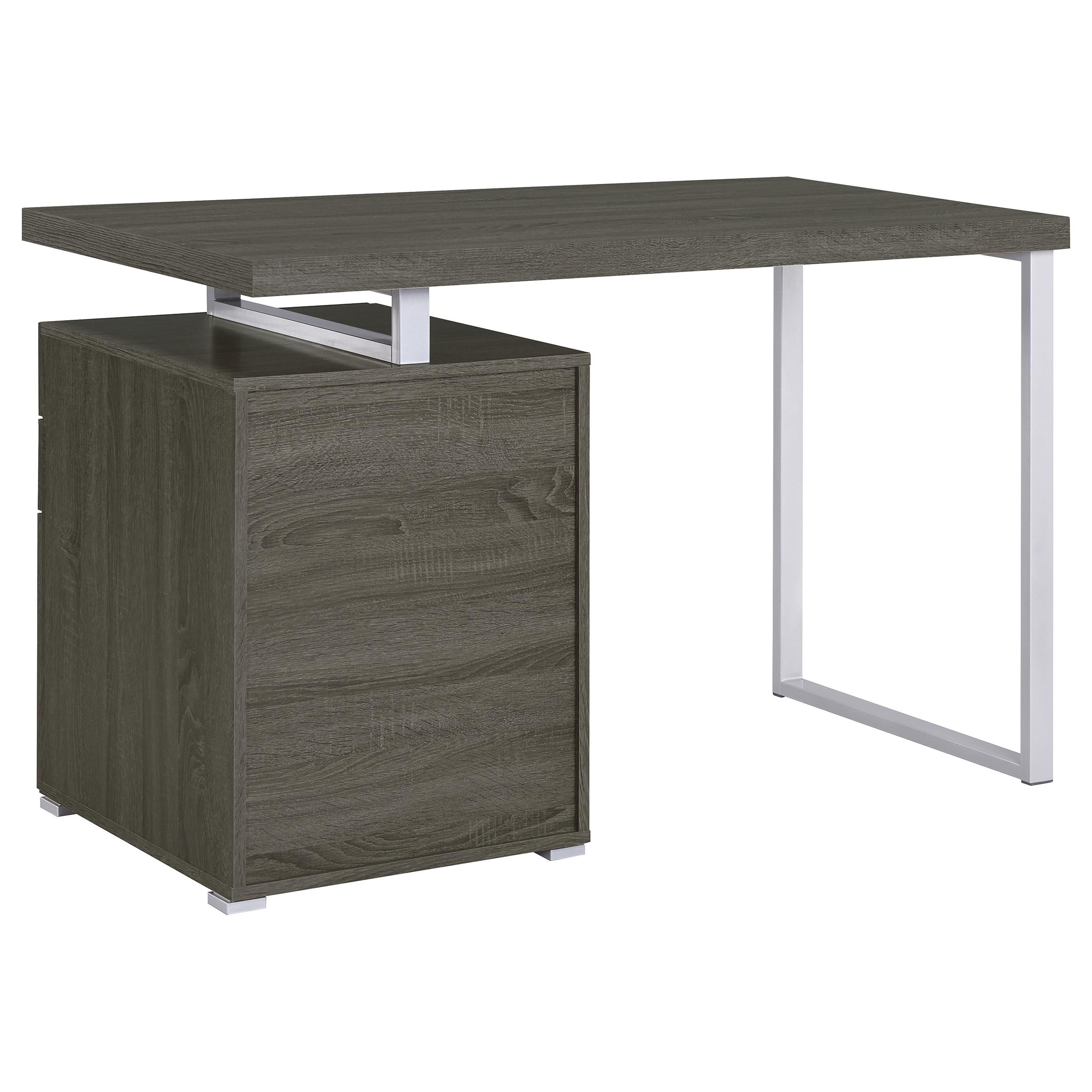  Coaster Furniture Brennan 800520 47-inch 3-Drawer Office Computer Desk - Weathered Grey IMAGE 7