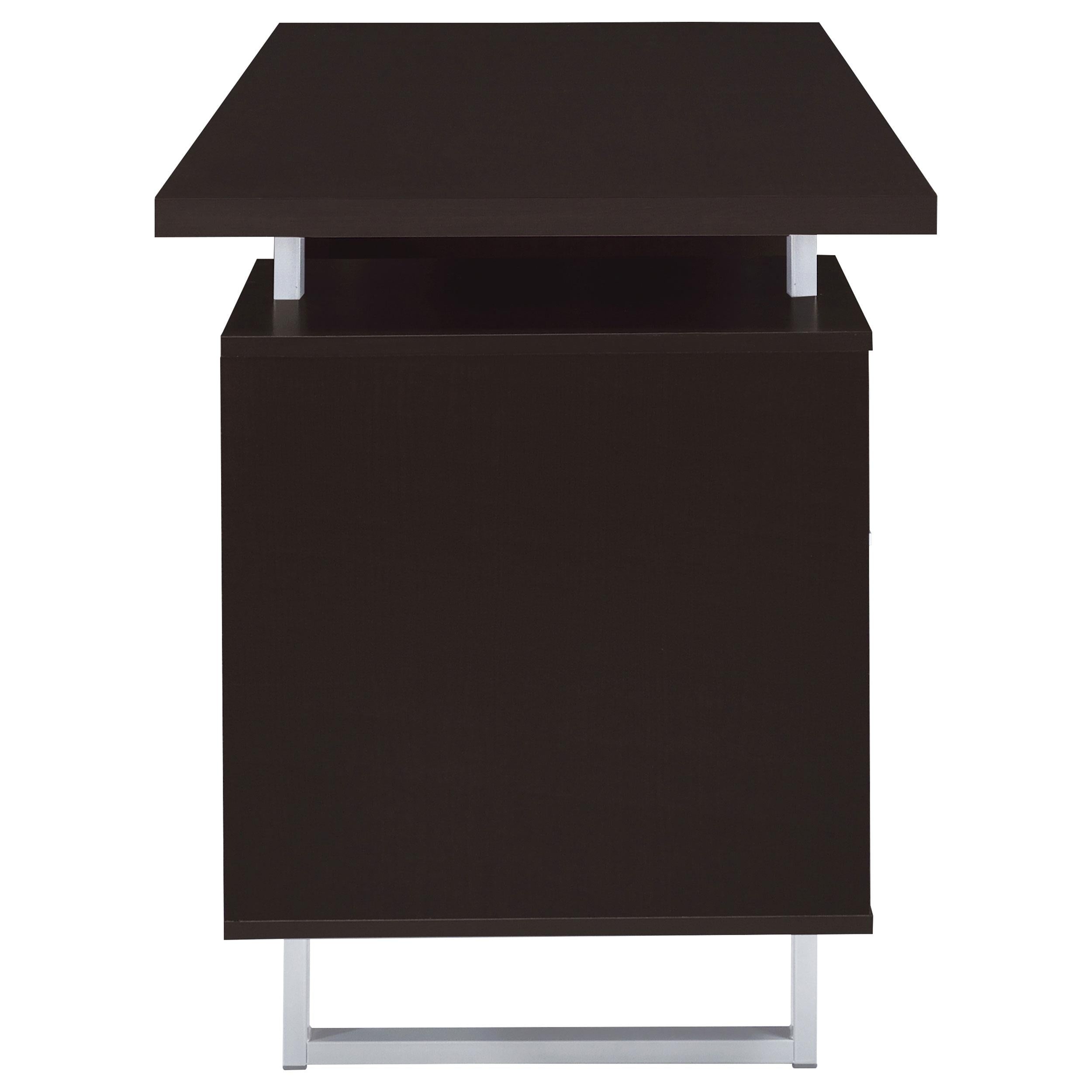  Coaster Furniture Lawtey 801521 60-inch 2-Drawer Office Computer Desk - Cappuccino IMAGE 9
