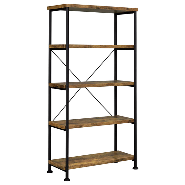 Coaster Furniture Analiese 801542 63-inch 4-shelf Bookshelf - Rustic Nutmeg