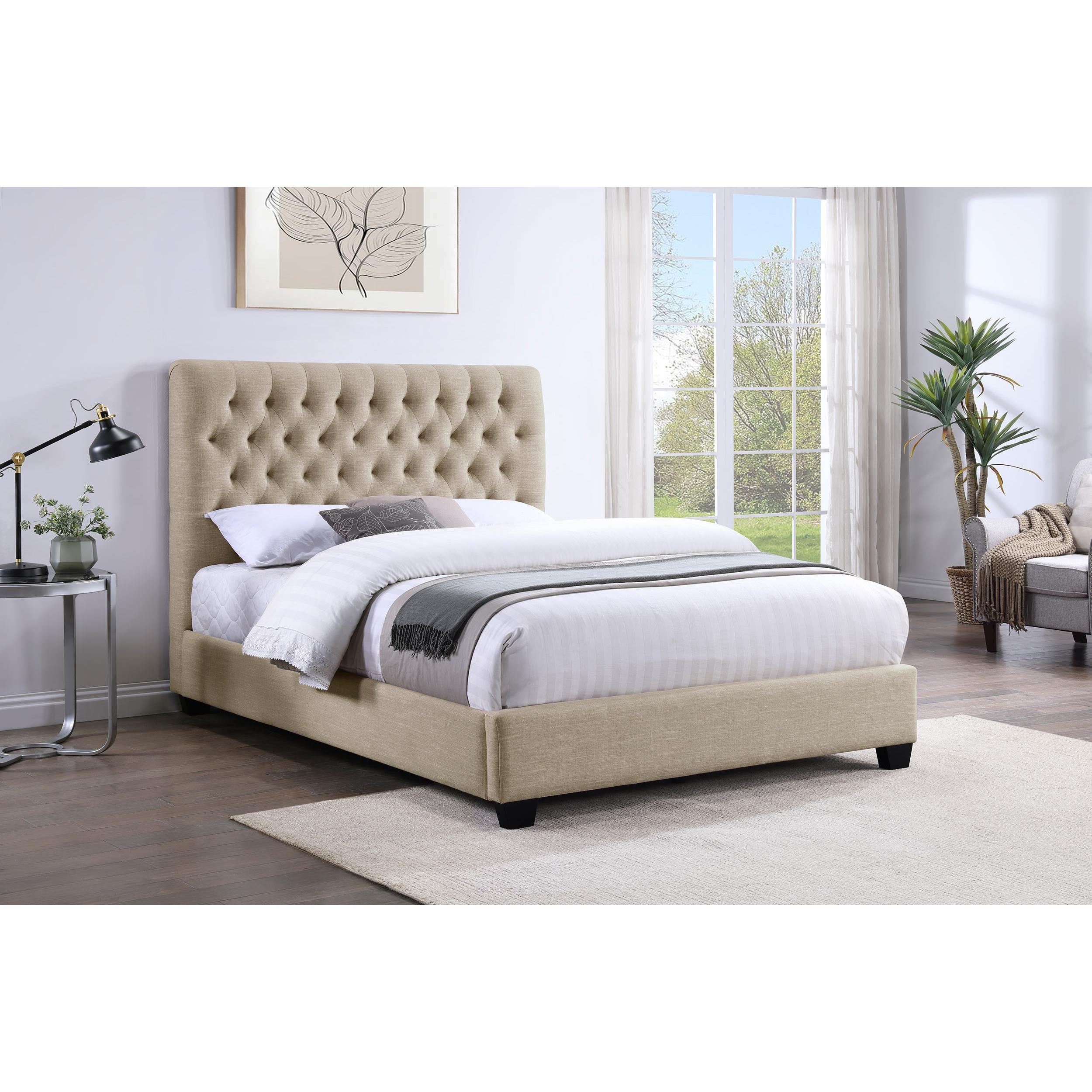  Size_Full --  Coaster Furniture Chloe Upholstered Panel Bed IMAGE 4