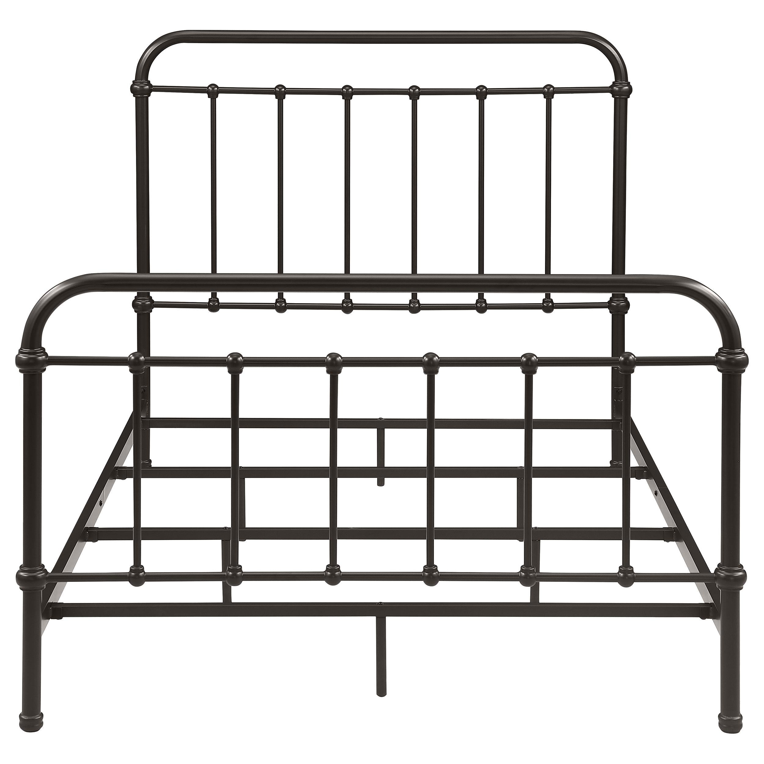  Size_Full --  Livingston 300399F Metal Full Open Frame Bed - Dark Bronze IMAGE 2