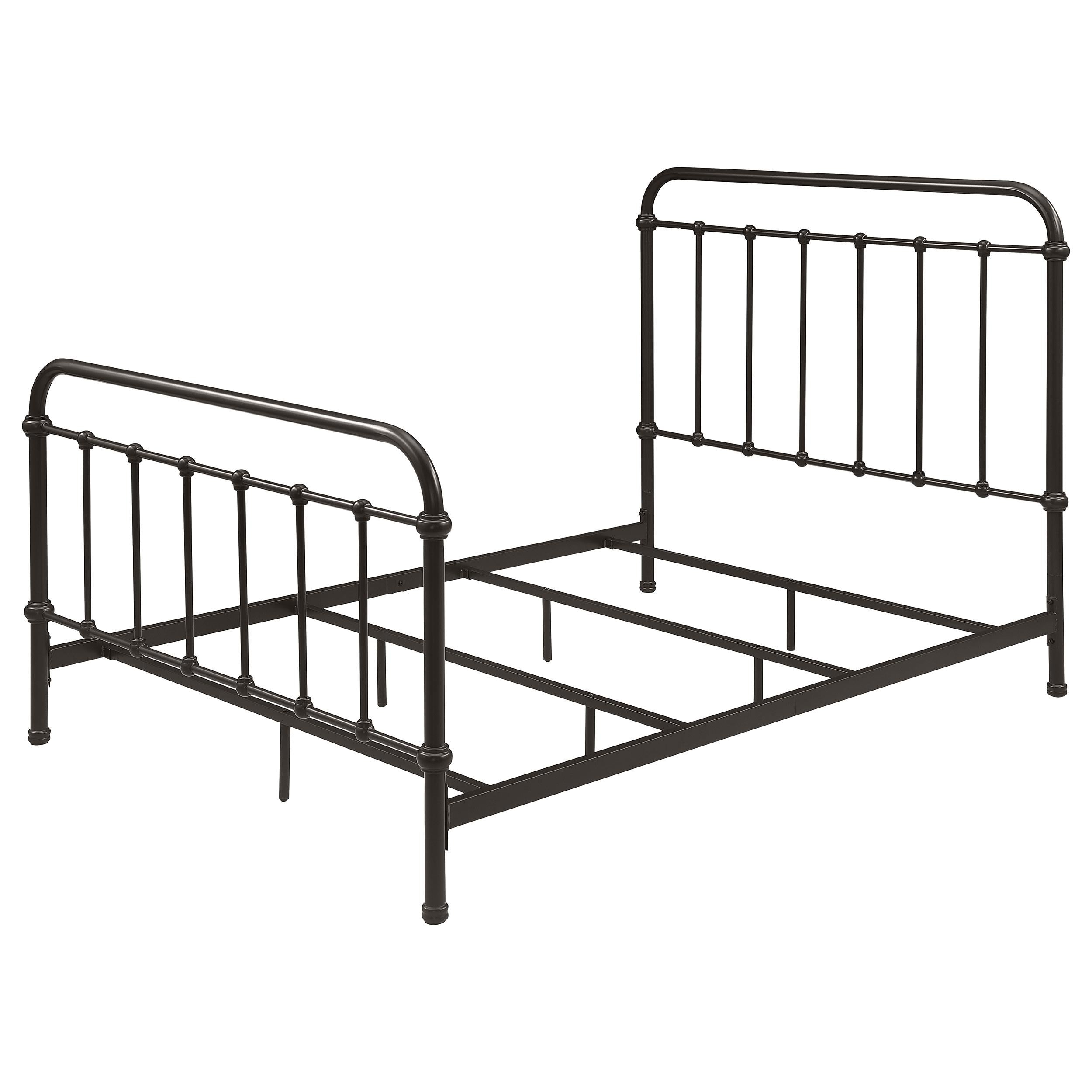  Size_Full --  Livingston 300399F Metal Full Open Frame Bed - Dark Bronze IMAGE 3