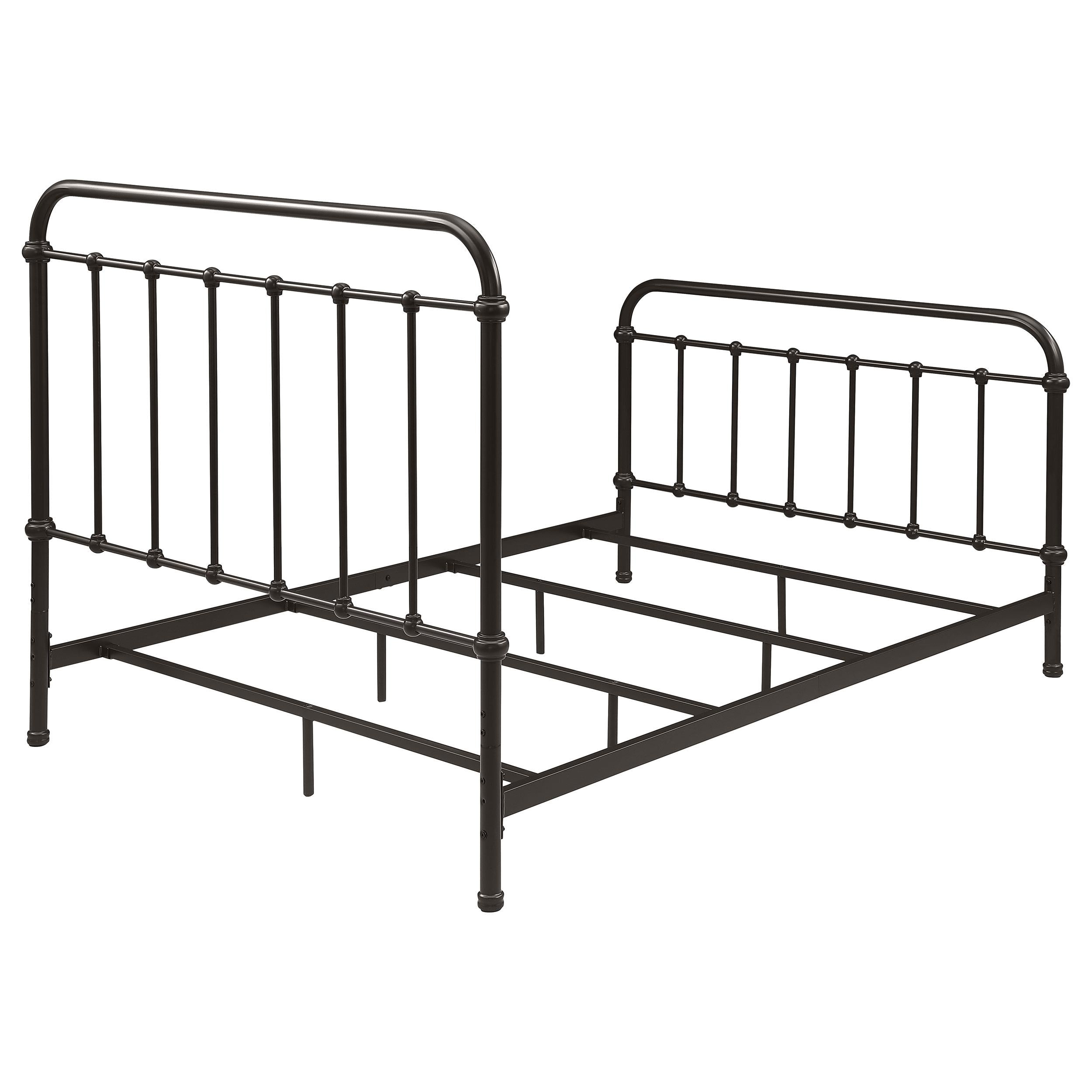  Size_Full --  Livingston 300399F Metal Full Open Frame Bed - Dark Bronze IMAGE 6