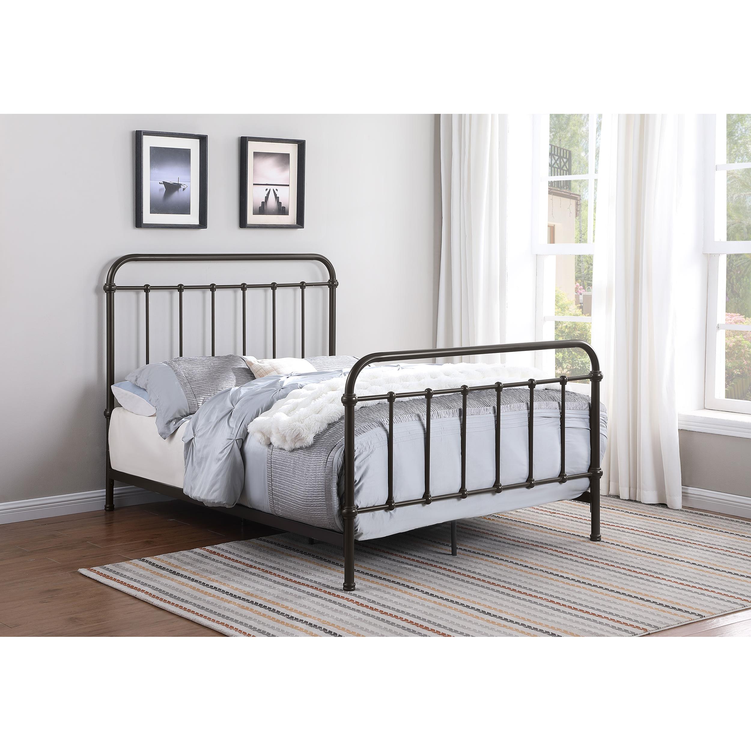  Size_Full --  Livingston 300399F Metal Full Open Frame Bed - Dark Bronze IMAGE 8