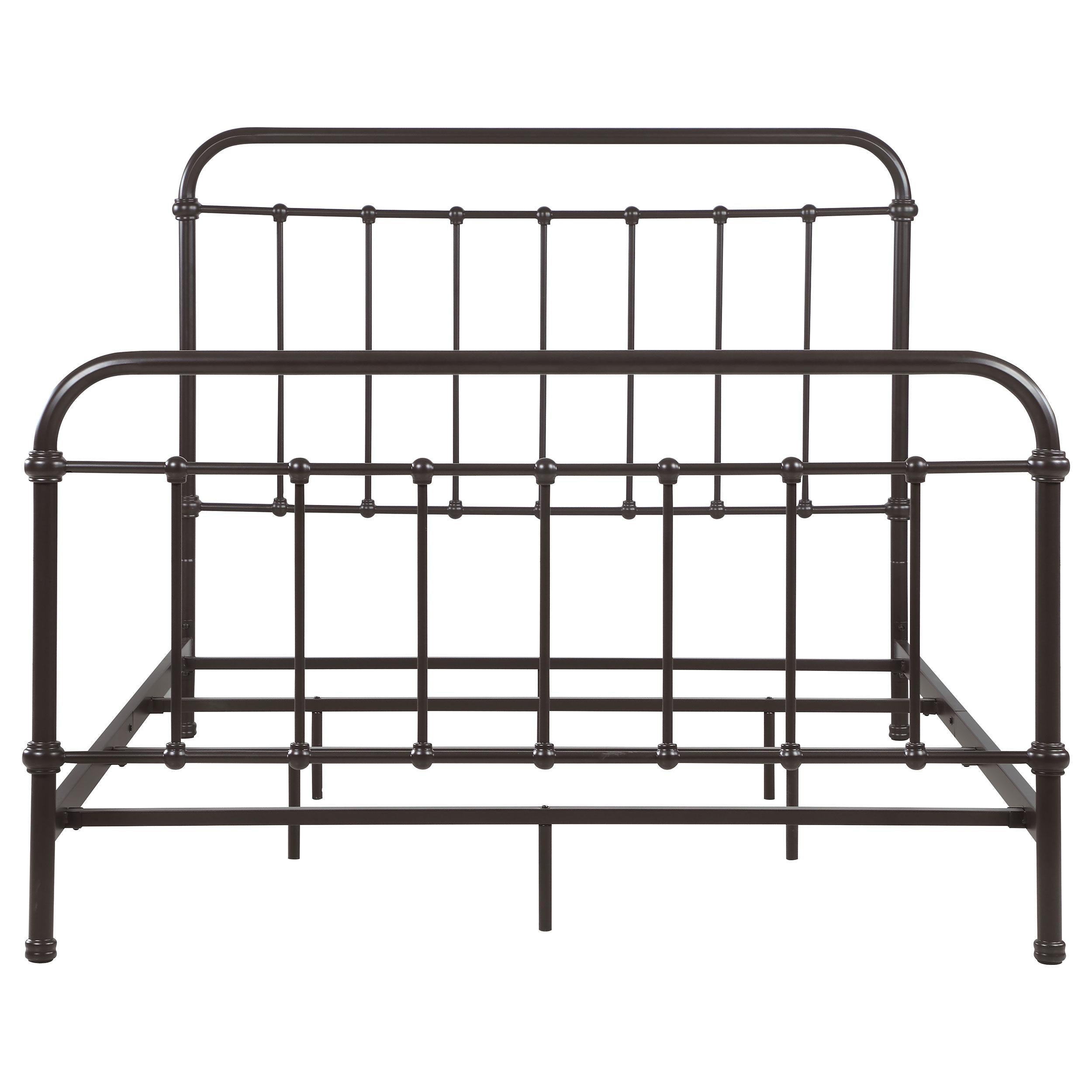  Size_Queen --  Livingston 300399Q Metal Queen Open Frame Bed - Dark Bronze IMAGE 2