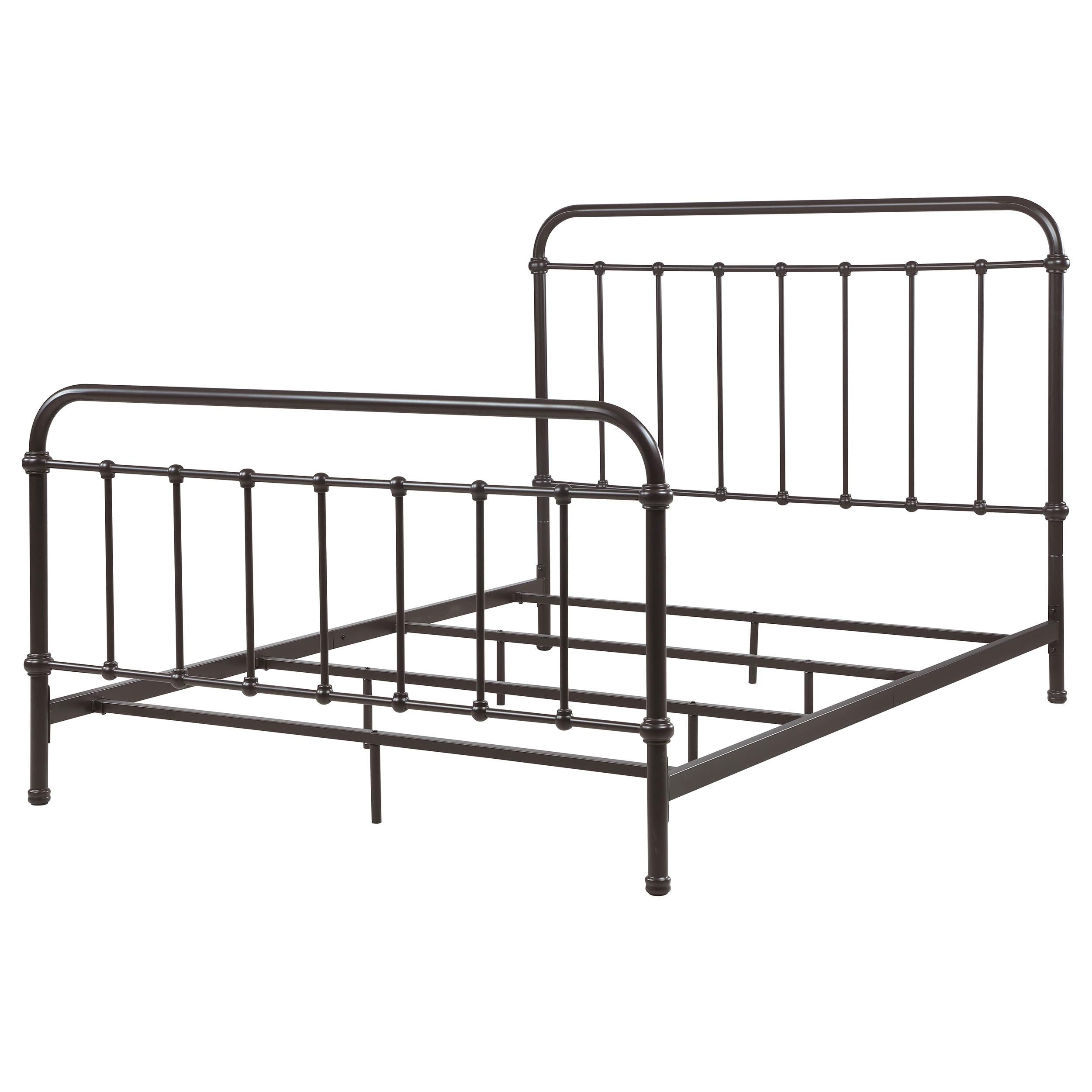  Size_Queen --  Livingston 300399Q Metal Queen Open Frame Bed - Dark Bronze IMAGE 3