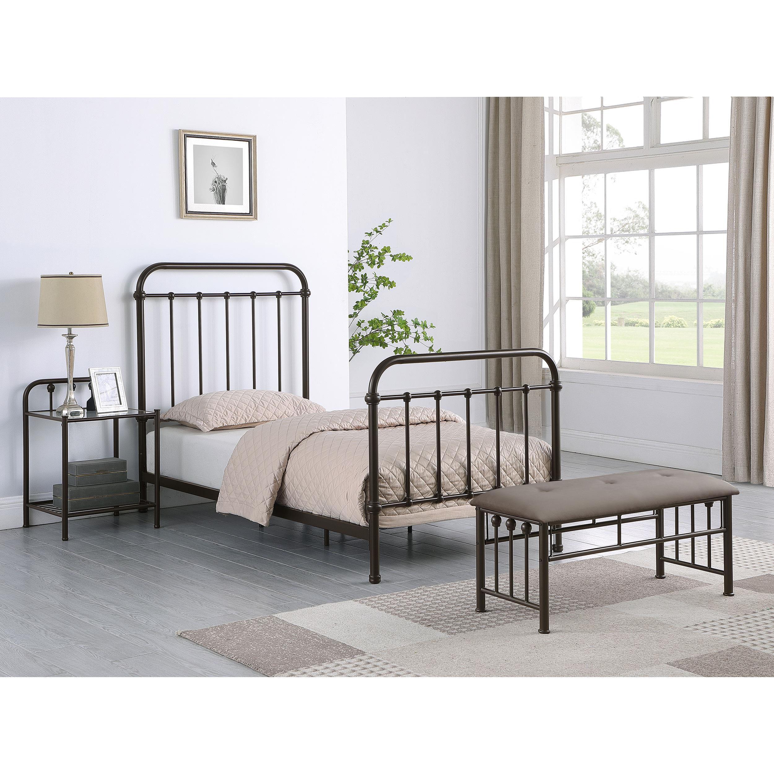  Size_Twin --  Coaster Furniture Livingston Metal Bed IMAGE 9