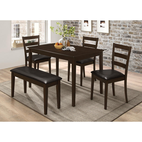 Coaster Furniture Guillen 150232 5-piece Rectangular Dining Table Set - Cappuccino