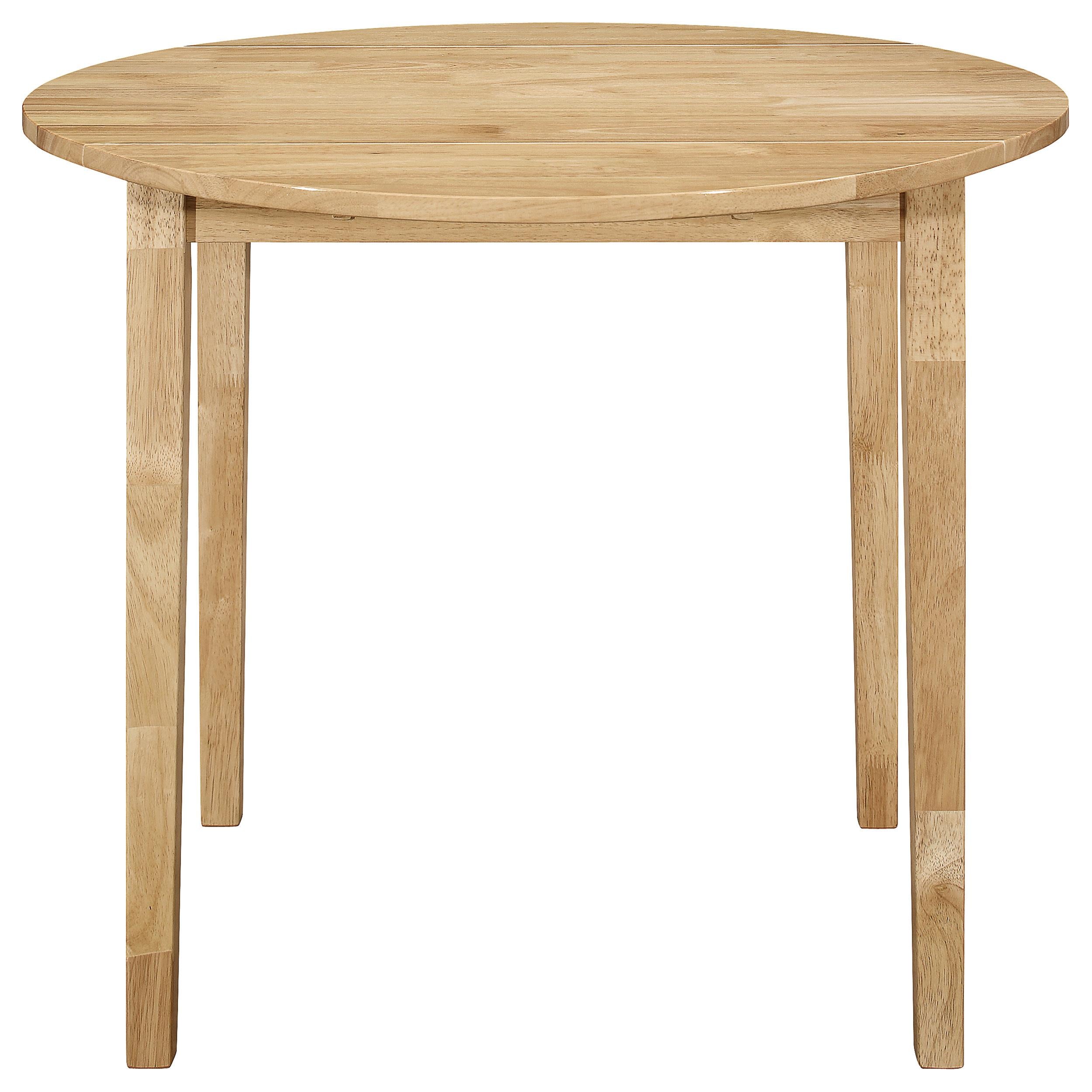  Coaster Furniture Bucknell 130006 3-piece Round Drop Leaf Dining Table Set - Natural IMAGE 2