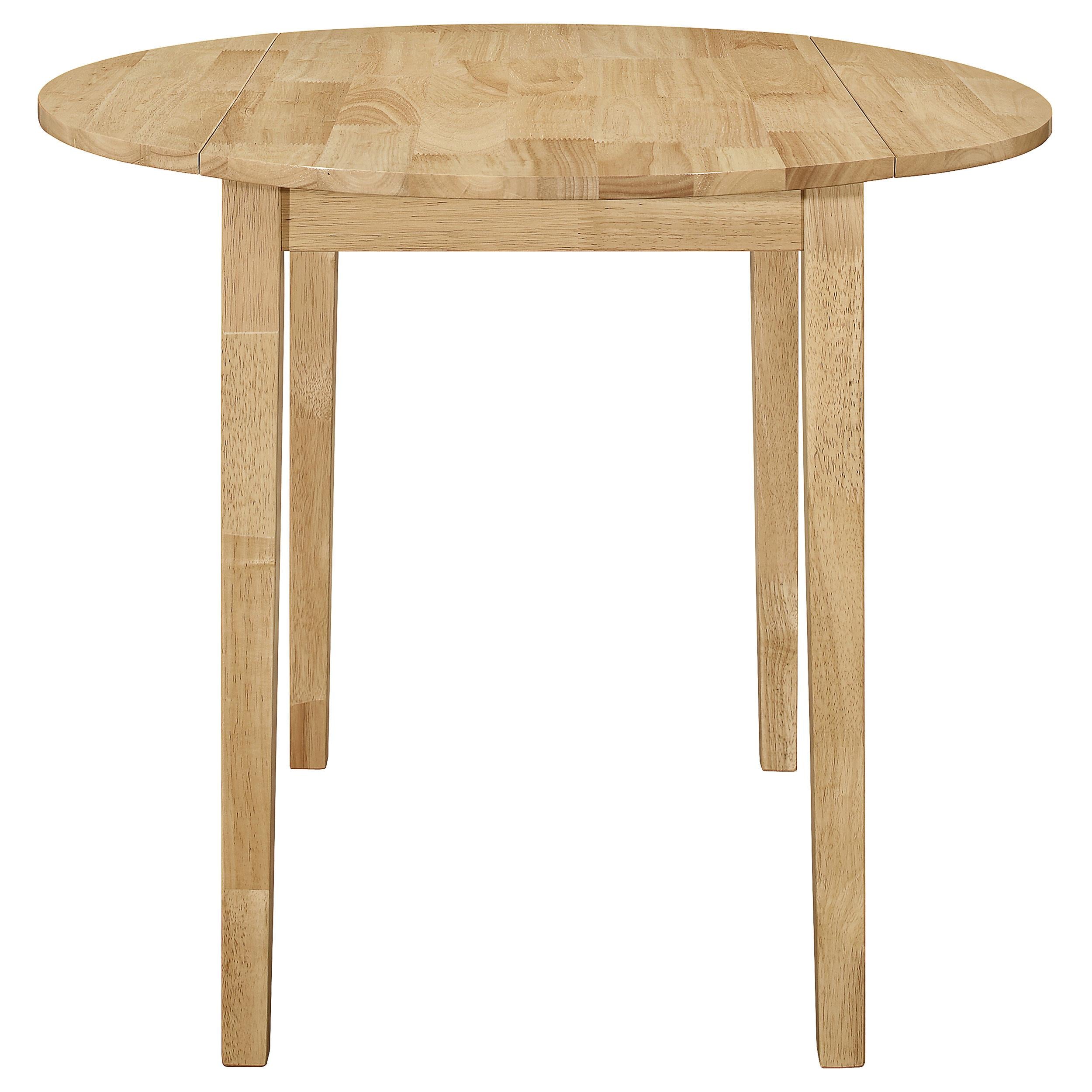  Coaster Furniture Bucknell 130006 3-piece Round Drop Leaf Dining Table Set - Natural IMAGE 3