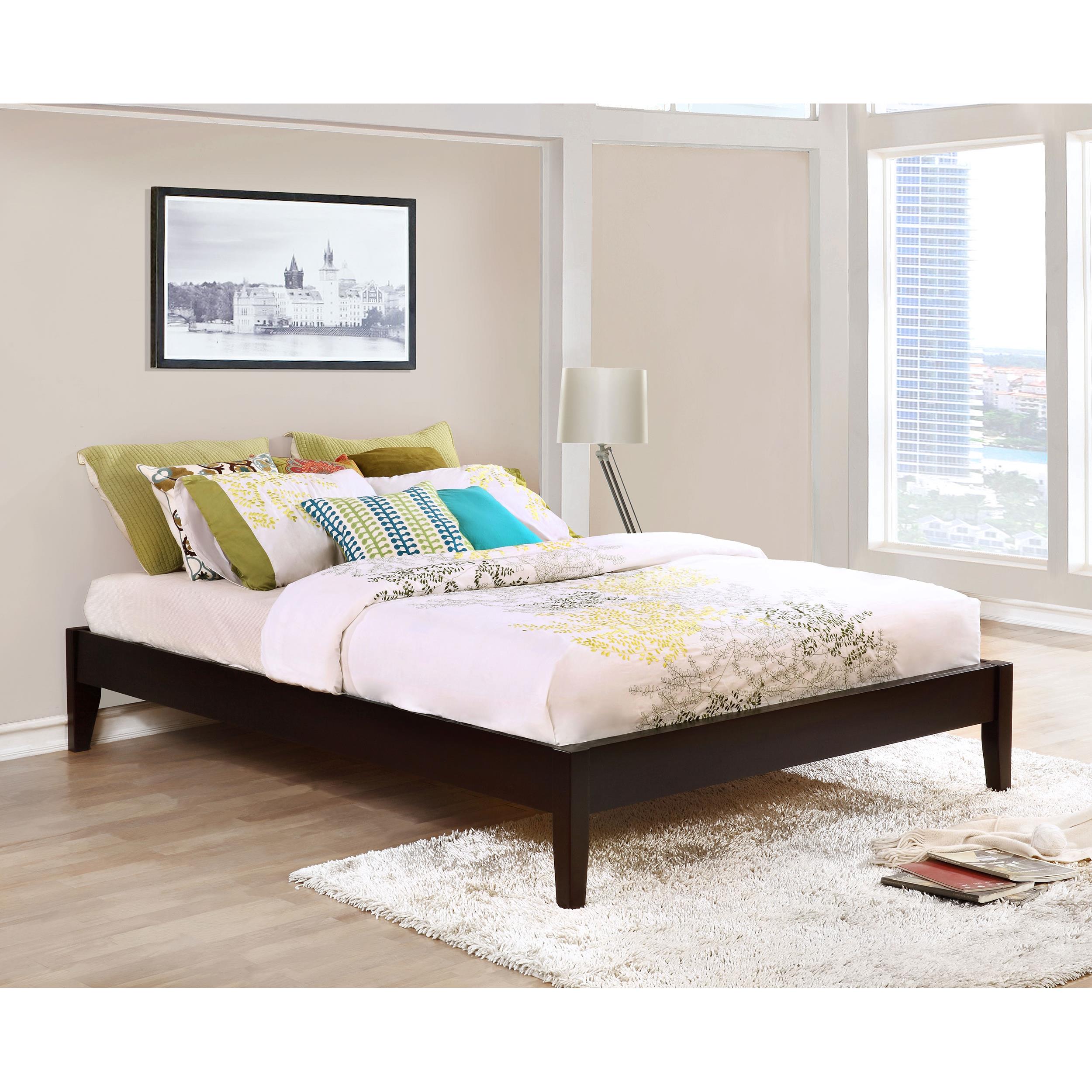 Size_Queen --  Hounslow 300555Q Queen Universal Platform Bed - Cappuccino IMAGE 6