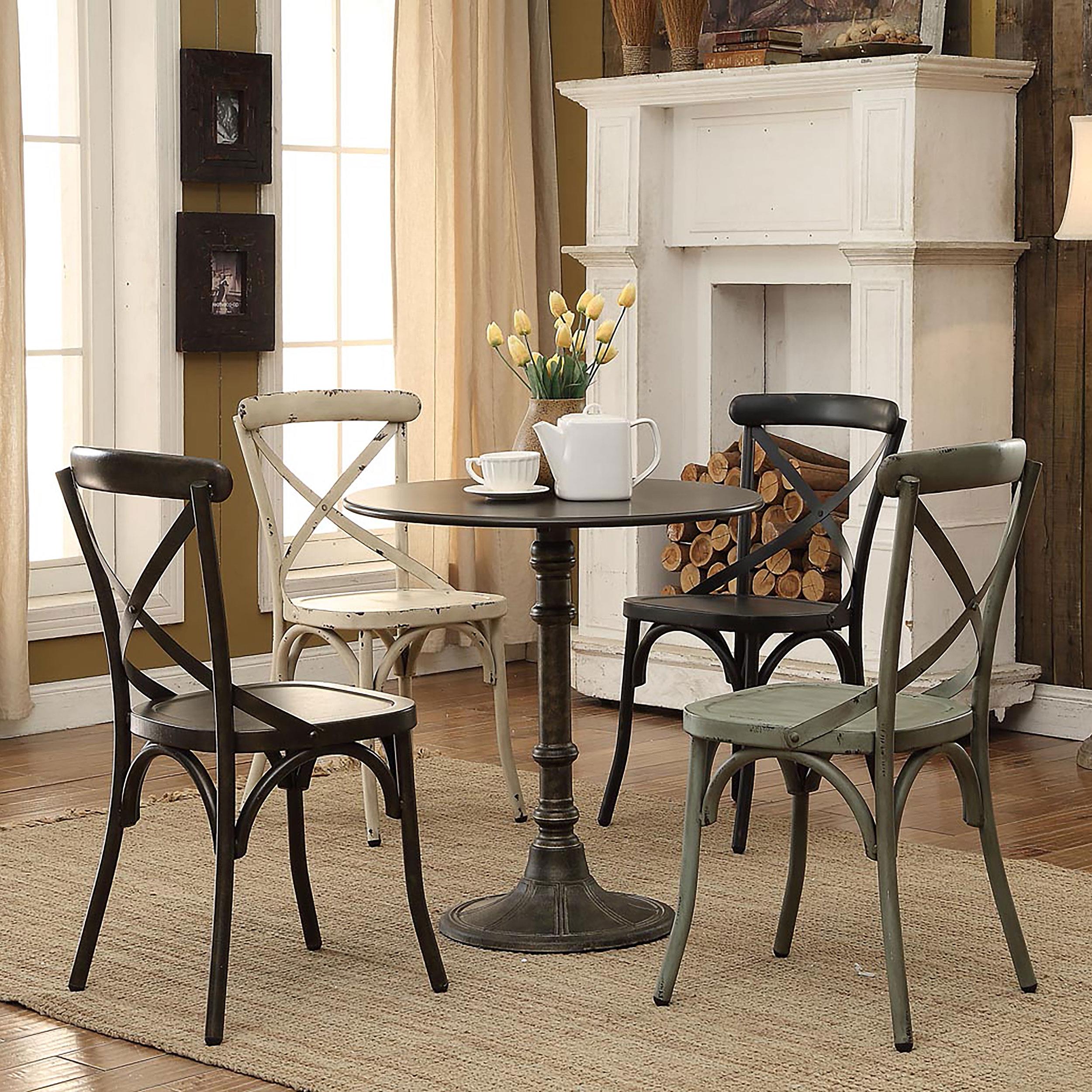  Coaster Furniture Oswego 100063 Round 30-inch Bistro Dining Table - Bronze IMAGE 3