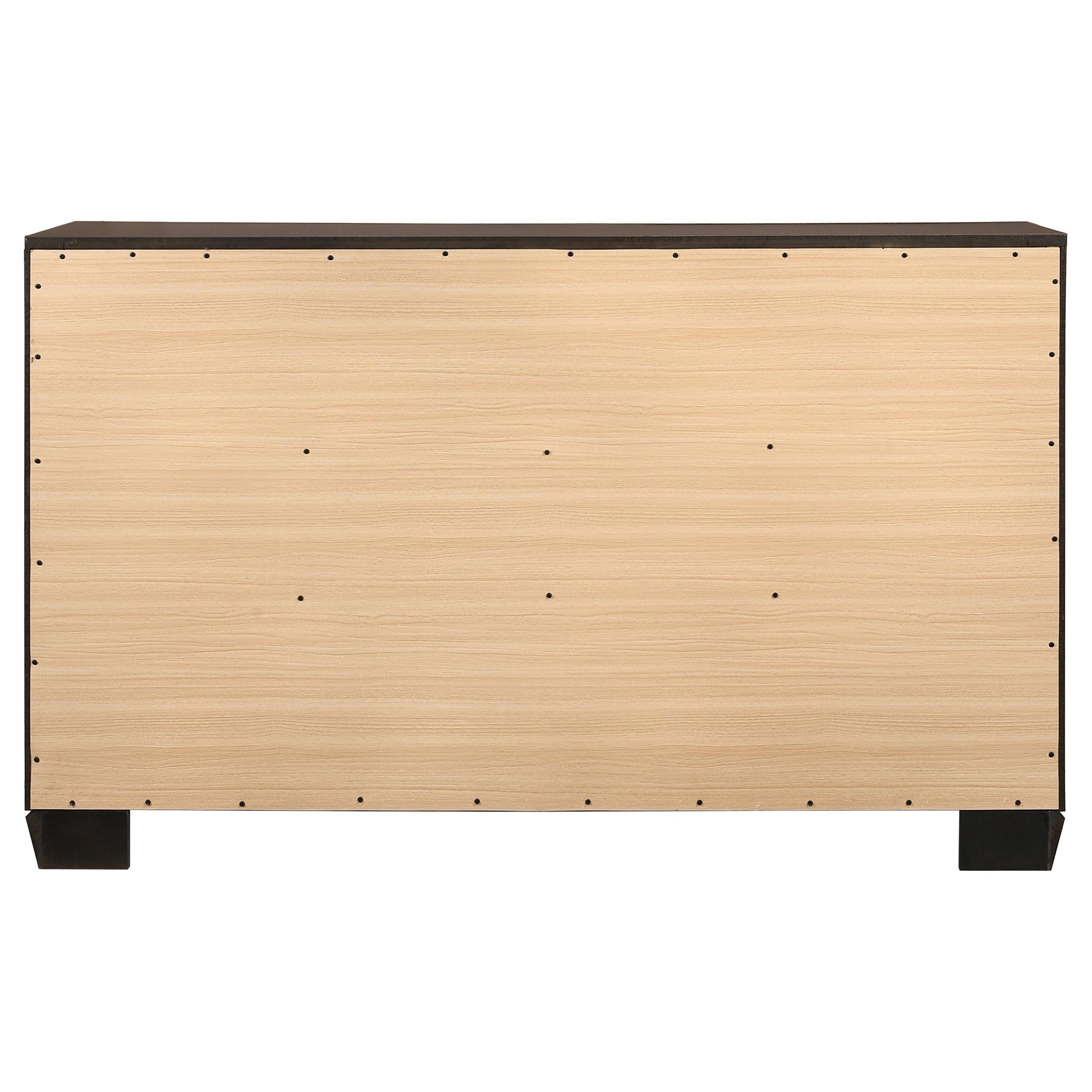  Coaster Furniture Kauffman 204393 6-Drawer Dresser - Dark Cocoa IMAGE 6
