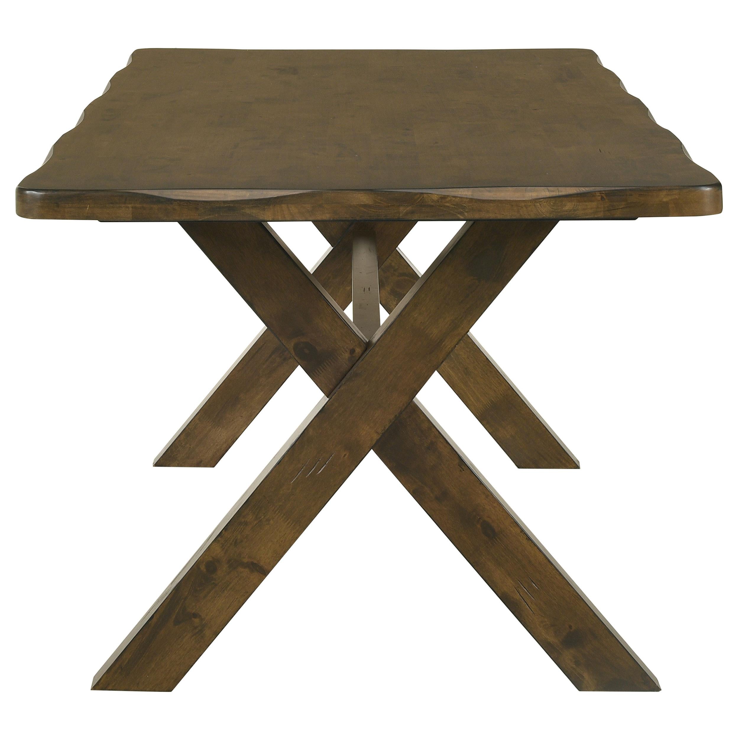  Coaster Furniture Alston 106381 Rectangular 71-inch Dining Table - Knotty Nutmeg IMAGE 3