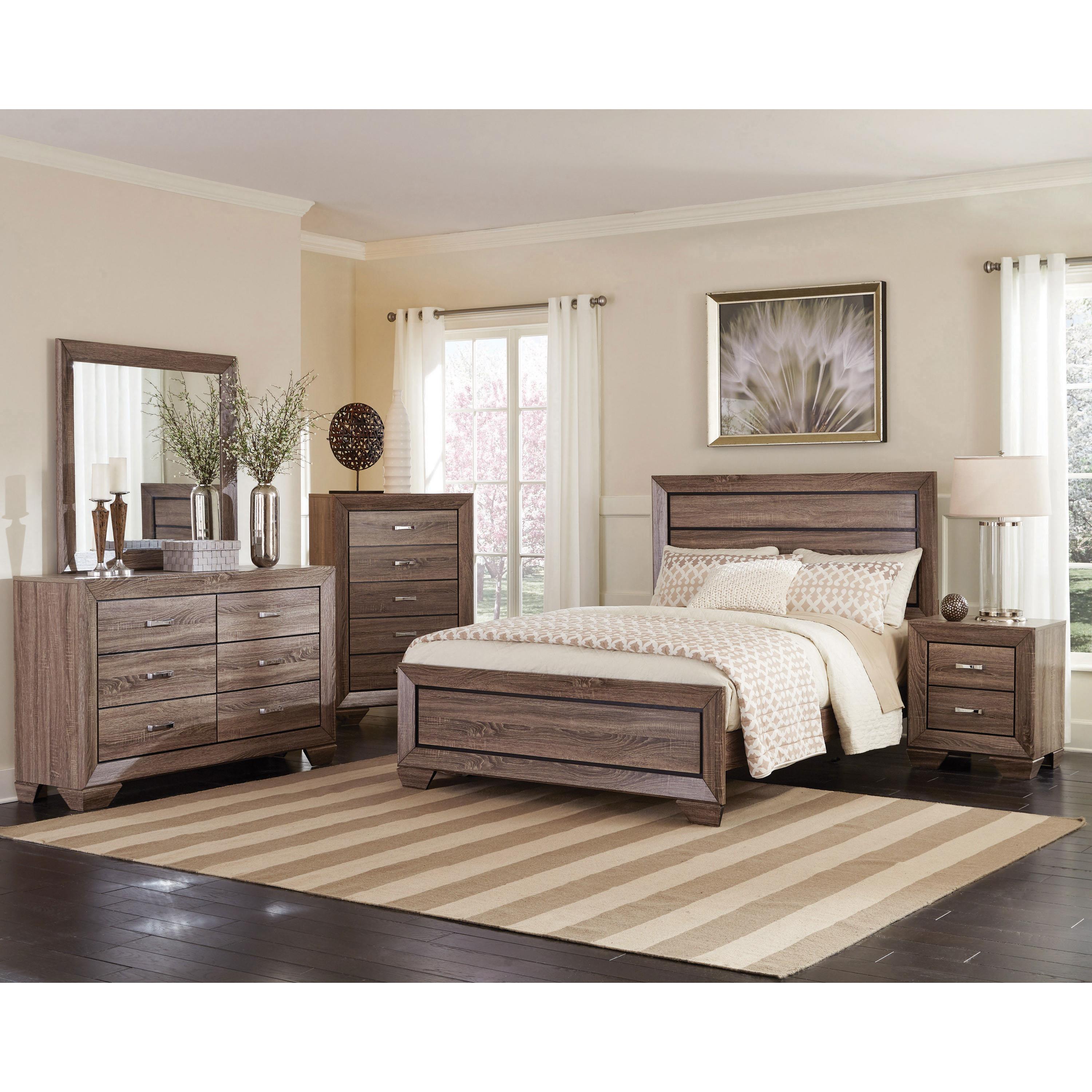  Coaster Furniture Kauffman 204192 2-Drawer Nightstand - Washed Taupe IMAGE 10