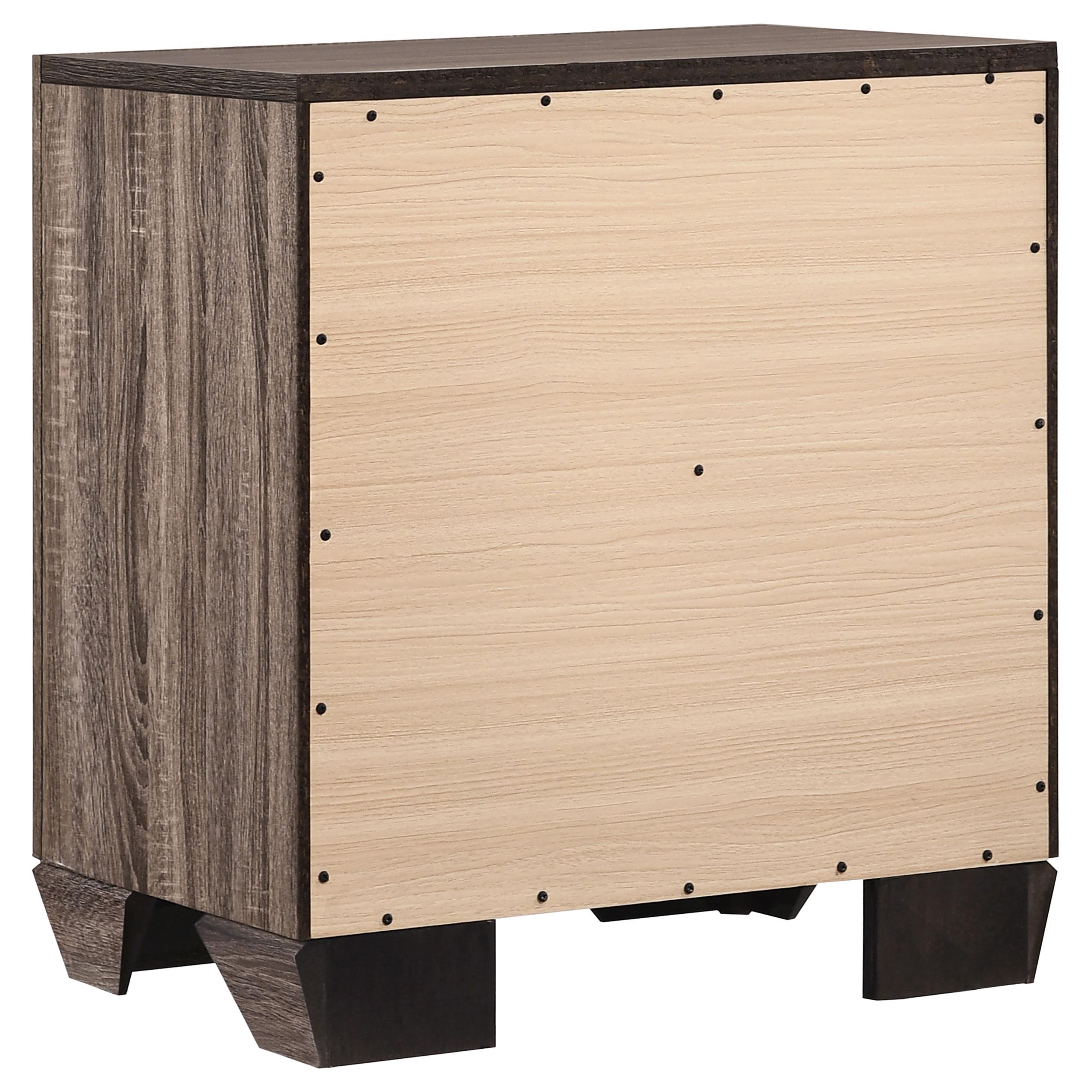  Coaster Furniture Kauffman 204192 2-Drawer Nightstand - Washed Taupe IMAGE 5