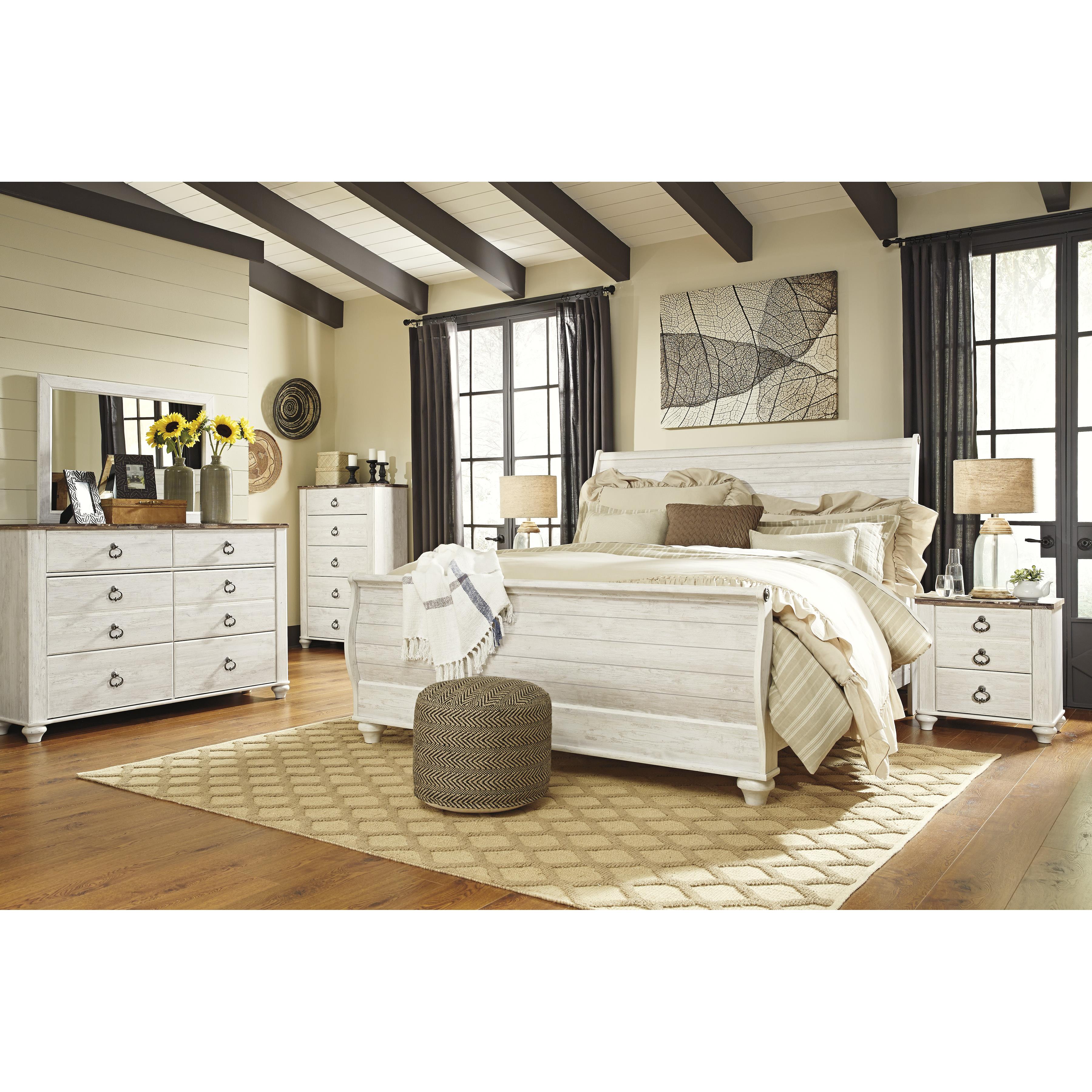  Signature Design by Ashley Willowton 2-Drawer Nightstand B267-92 IMAGE 5