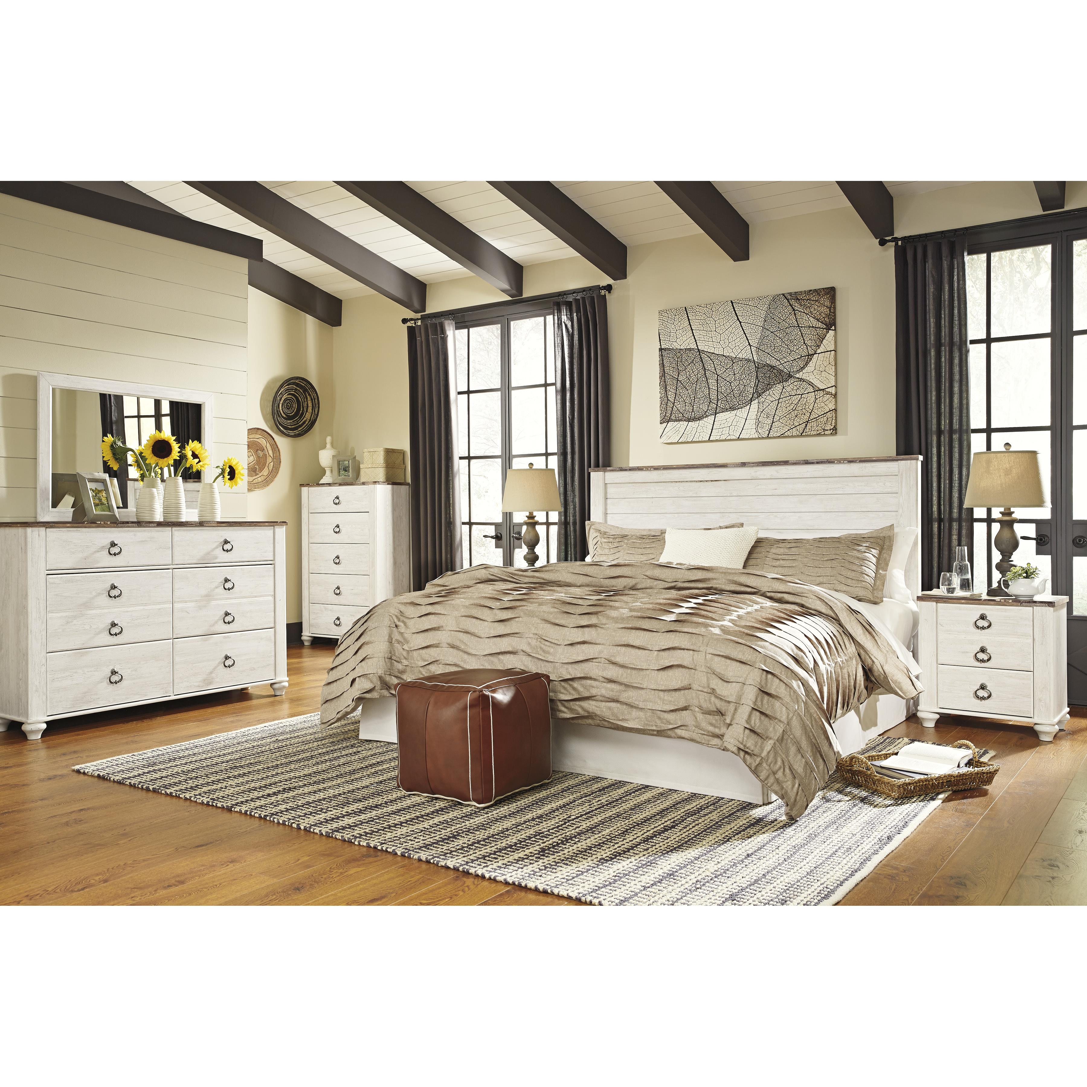  Signature Design by Ashley Willowton 2-Drawer Nightstand B267-92 IMAGE 6