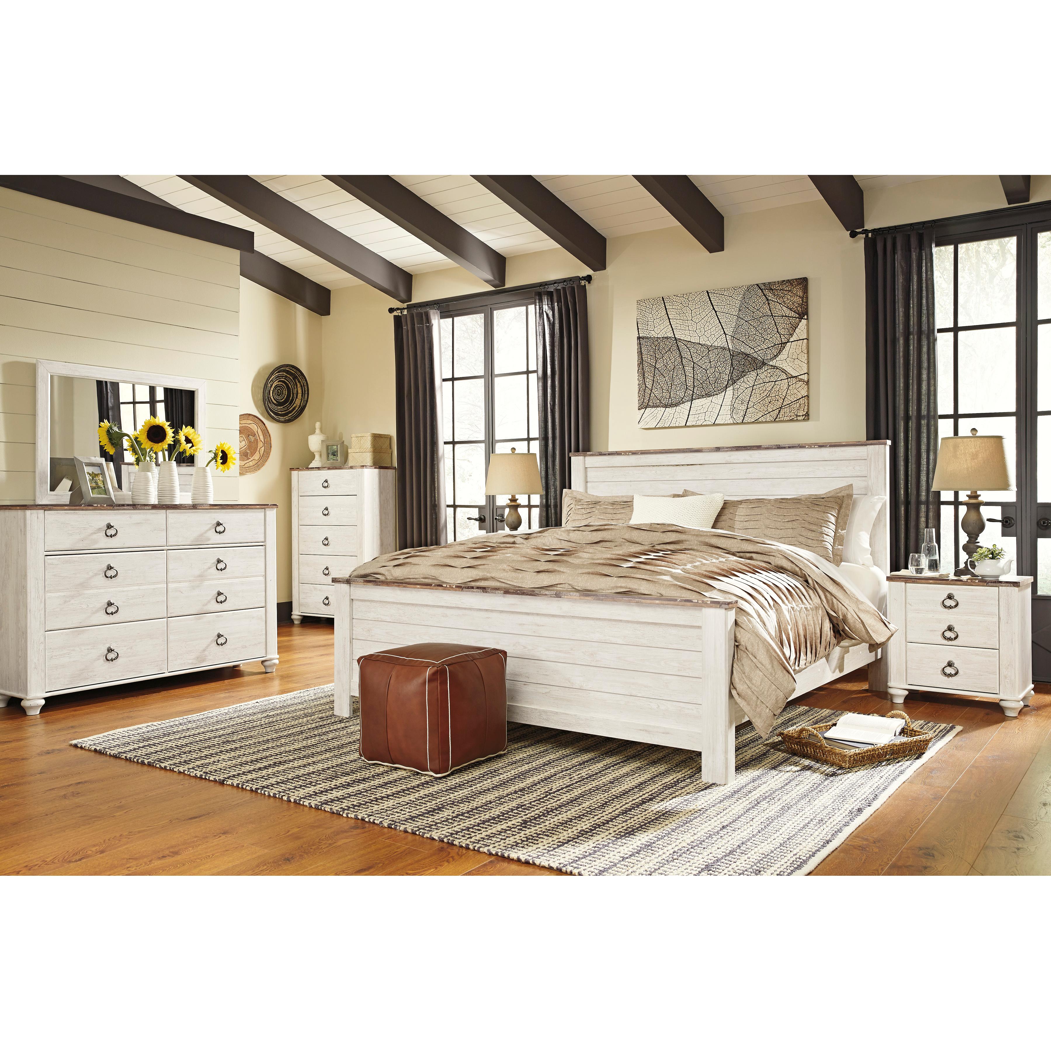  Size_King --  Willowton B267B10 King Panel Bed IMAGE 2