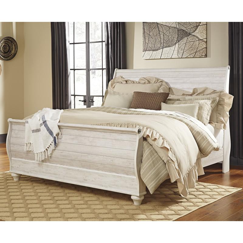 Size_King --  Willowton B267B11 King Sleigh Bed IMAGE 1
