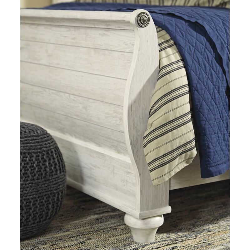  Size_King --  Willowton B267B11 King Sleigh Bed IMAGE 2