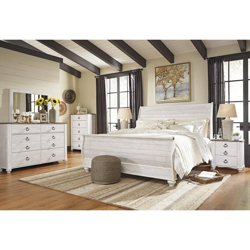  Size_King --  Willowton B267B11 King Sleigh Bed IMAGE 3