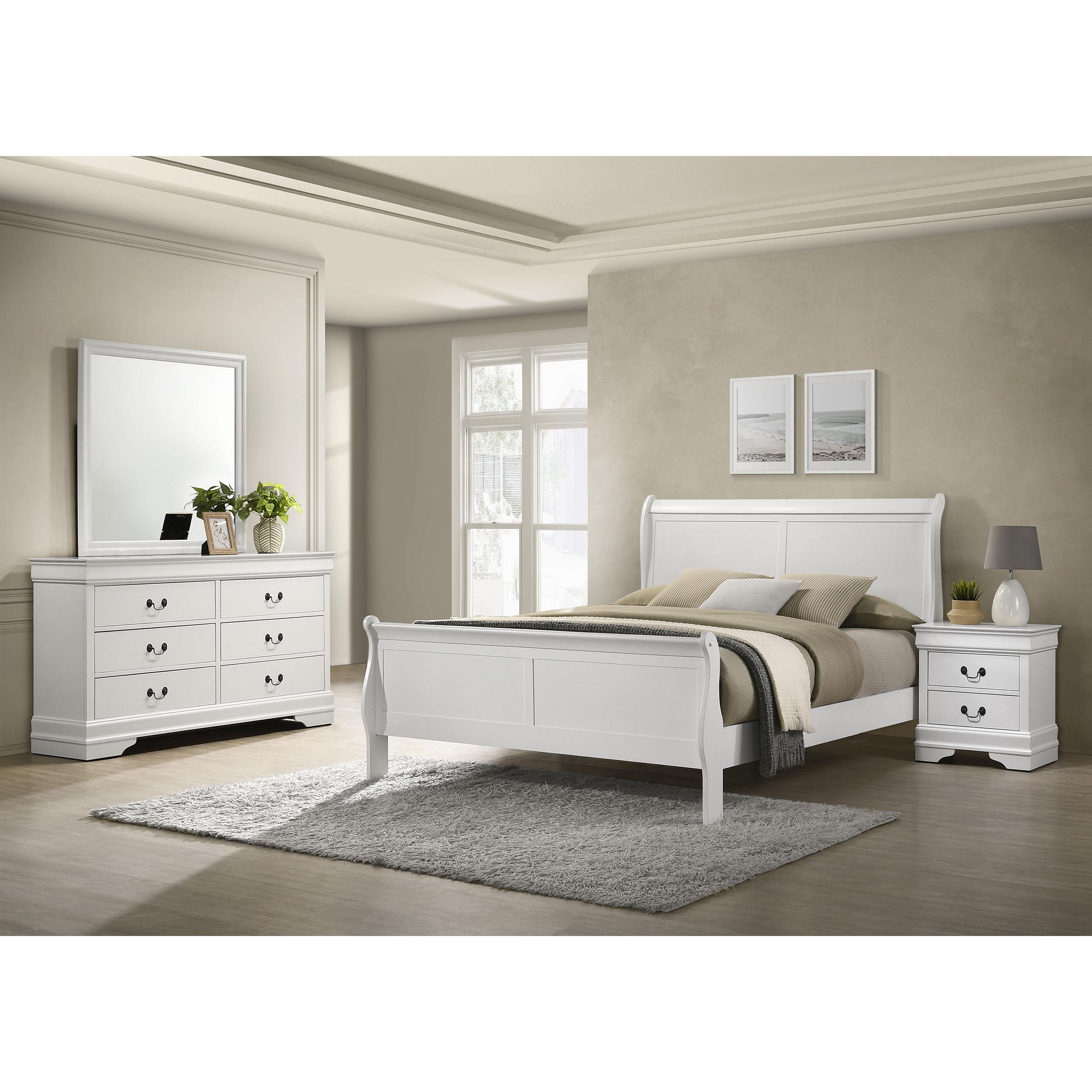  Coaster Furniture Louis Philippe 202441Q-S4 6 pc Queen Sleigh Bedroom Set IMAGE 1