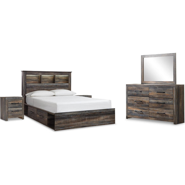 Signature Design by Ashley Drystan B211B19 7 pc Queen Bookcase Bedroom Set