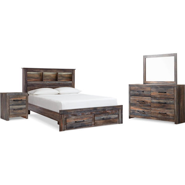 Signature Design by Ashley Drystan B211B75 6 pc Queen Bookcase Bedroom Set