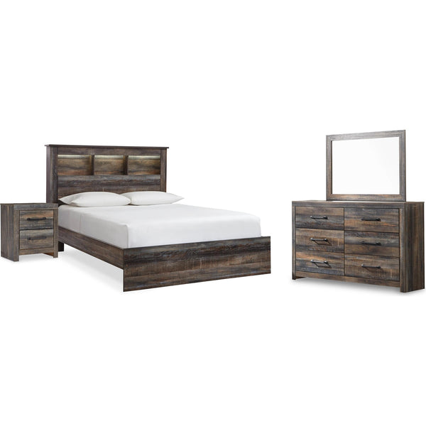 Signature Design by Ashley Drystan B211B95 6 pc Queen Bookcase Bedroom Set