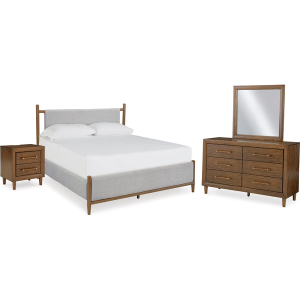 Signature Design by Ashley Lyncott B615B12 6 pc Queen Upholstered Panel Bedroom Set