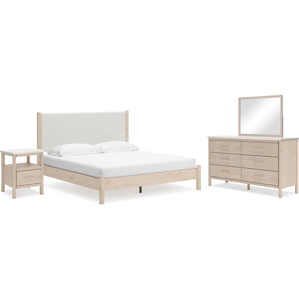 Signature Design by Ashley Cadmori B2615B19 6 pc King Panel Bedroom Set