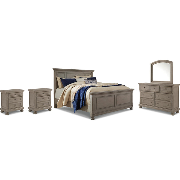 Signature Design by Ashley Lettner B733B48 7 pc King Panel Bedroom Set