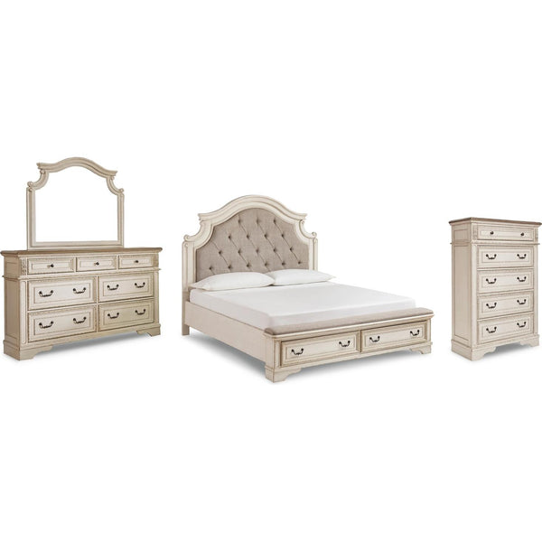Signature Design by Ashley Realyn B743B25 6 pc California King Upholstered Panel Bedroom Set