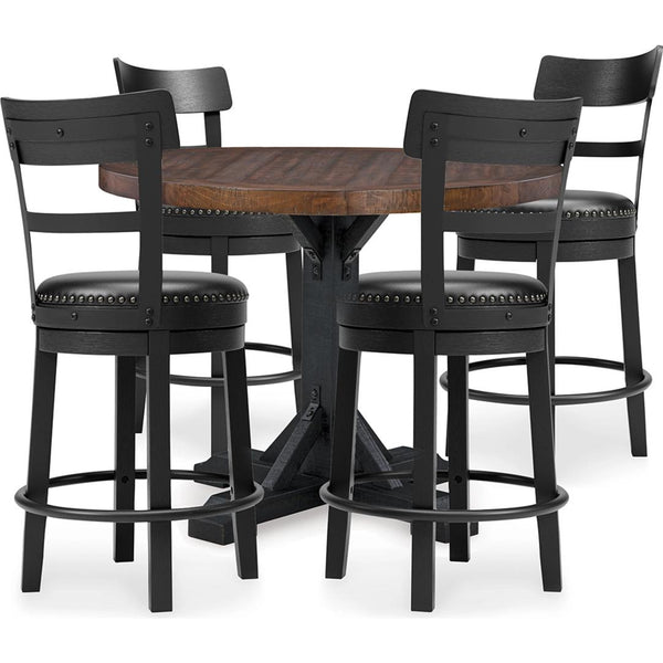 Signature Design by Ashley Valebeck D546D25 5 pc Counter Height Dining Set