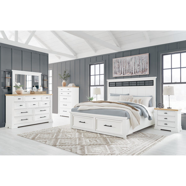 Benchcraft Ashbryn B844B9 6 pc King Panel Storage Bedroom Set