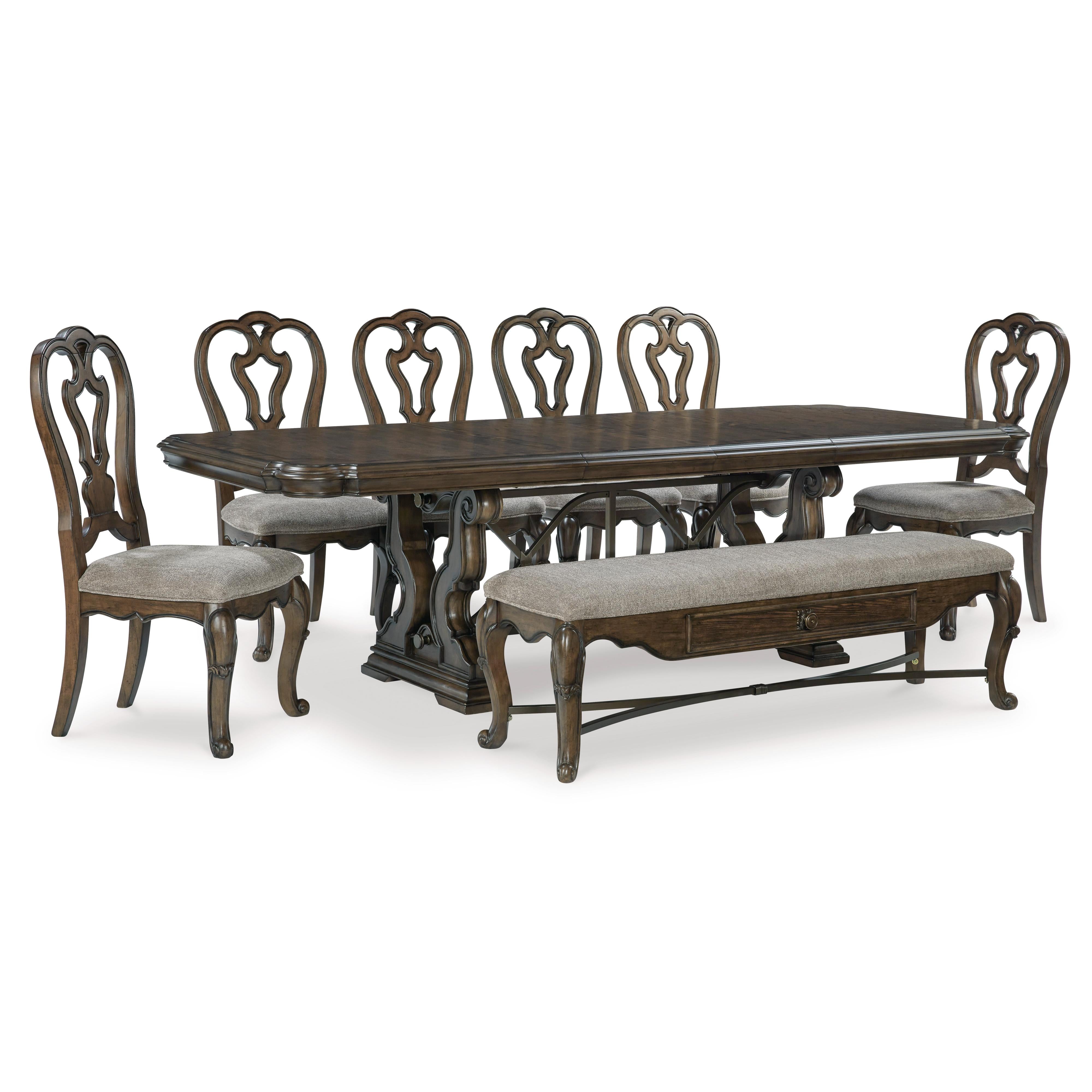  Signature Design by Ashley Maylee D947D15 8 pc Dining Set IMAGE 1