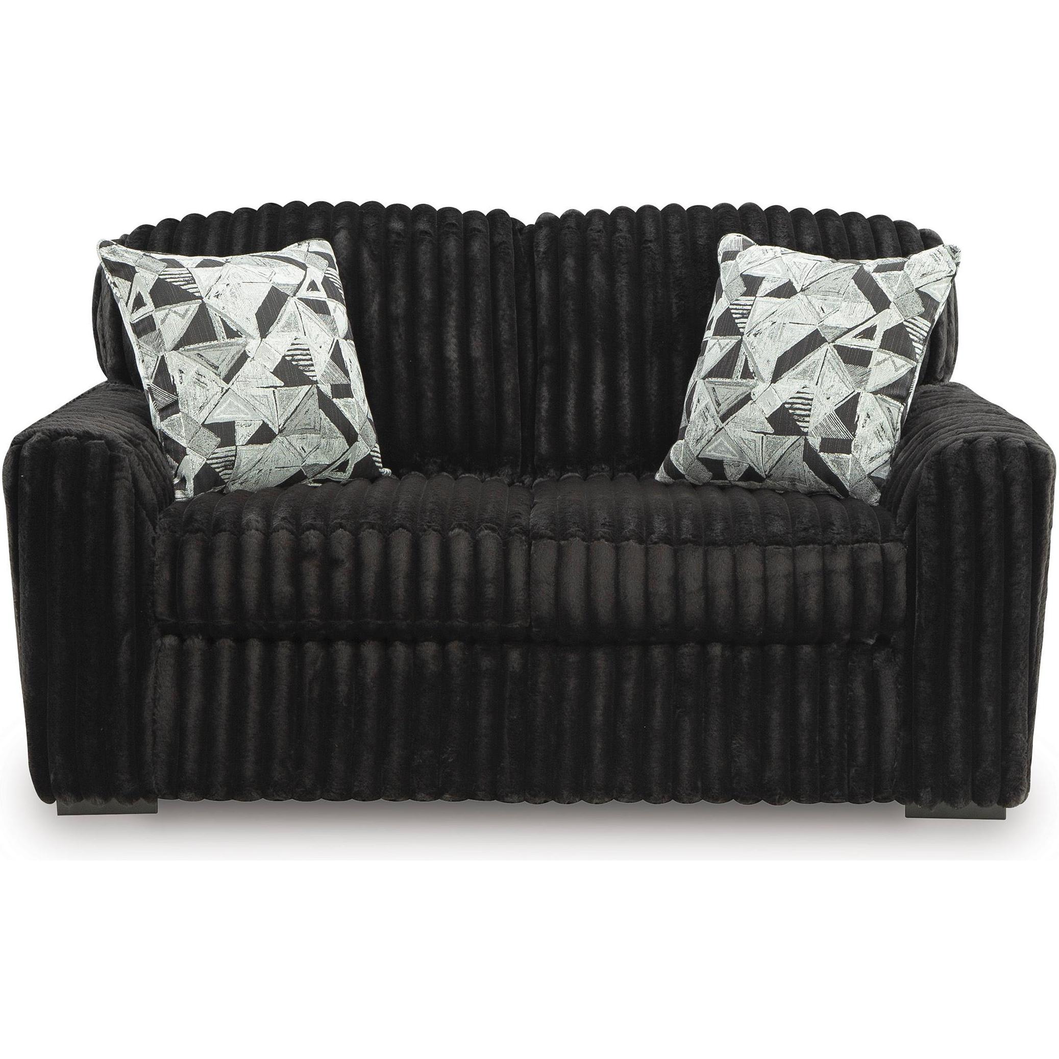  Signature Design by Ashley Midnight-Madness 98103 2 pc Living Room Set - Onyx IMAGE 3