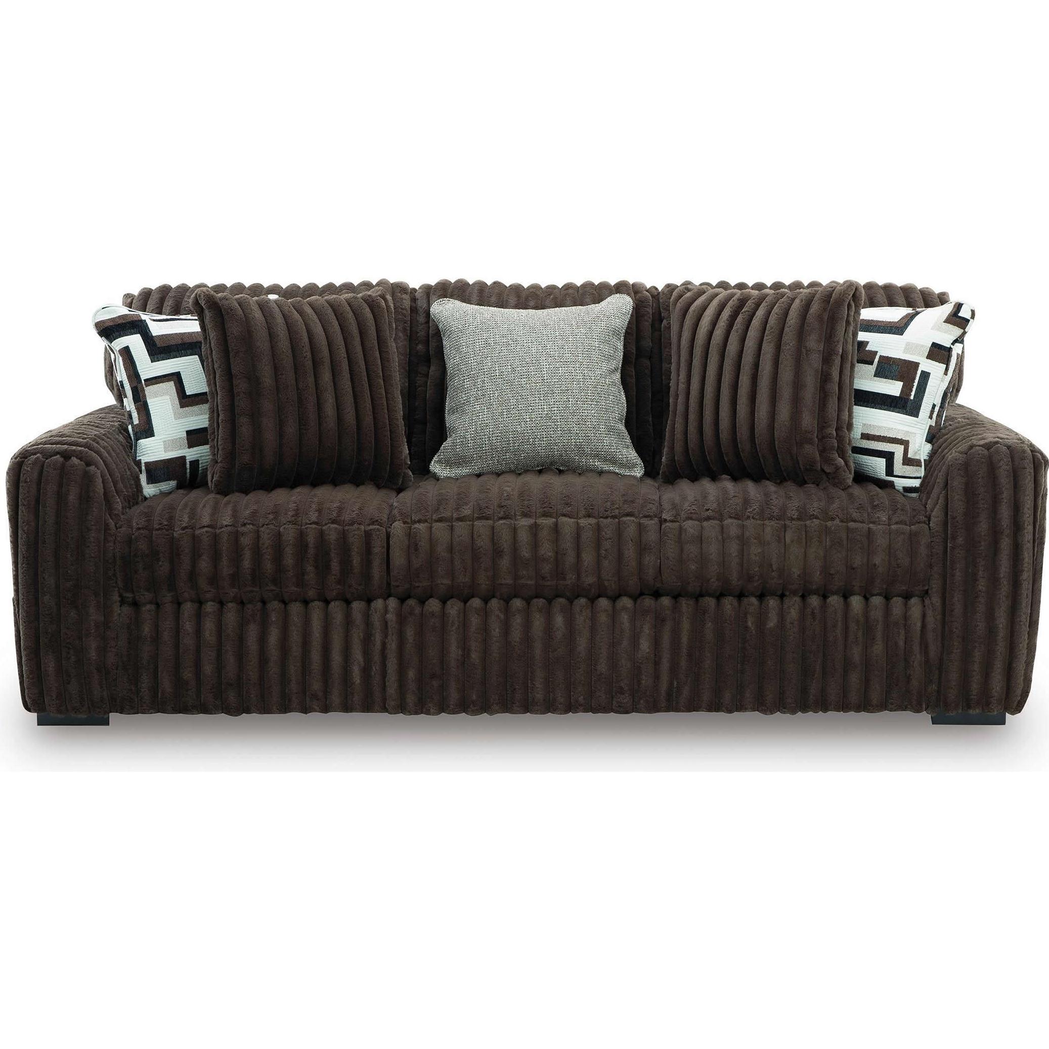  Signature Design by Ashley Midnight-Madness 98104 2 pc Living Room Set - Chocolate IMAGE 2
