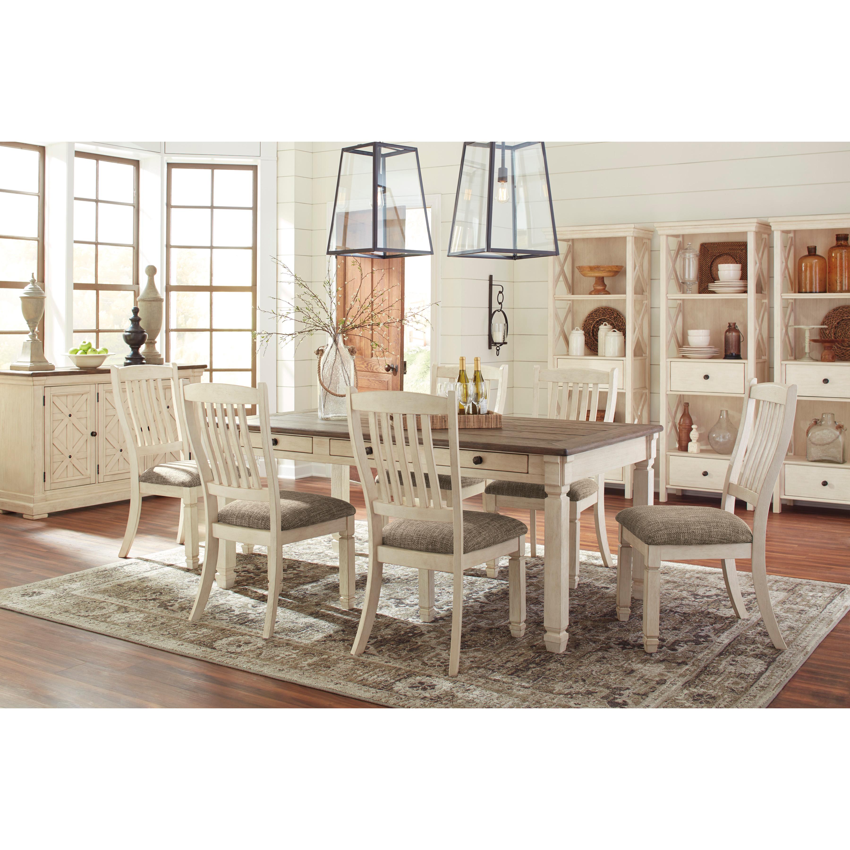  Signature Design by Ashley Bolanburg Dining Table D647-25 IMAGE 2