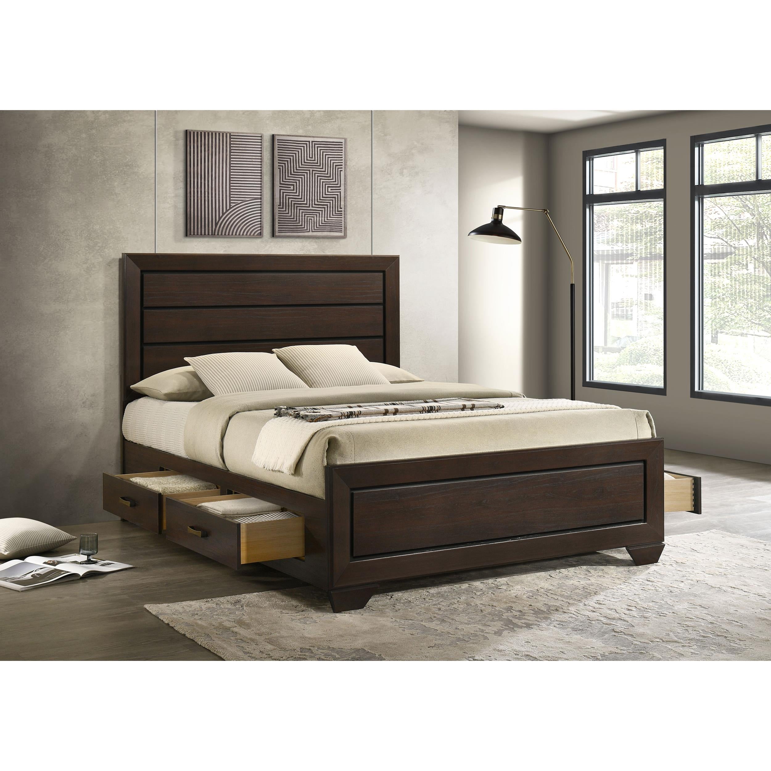  Size_Queen --  Coaster Furniture Kauffman Panel Bed with Storage IMAGE 10