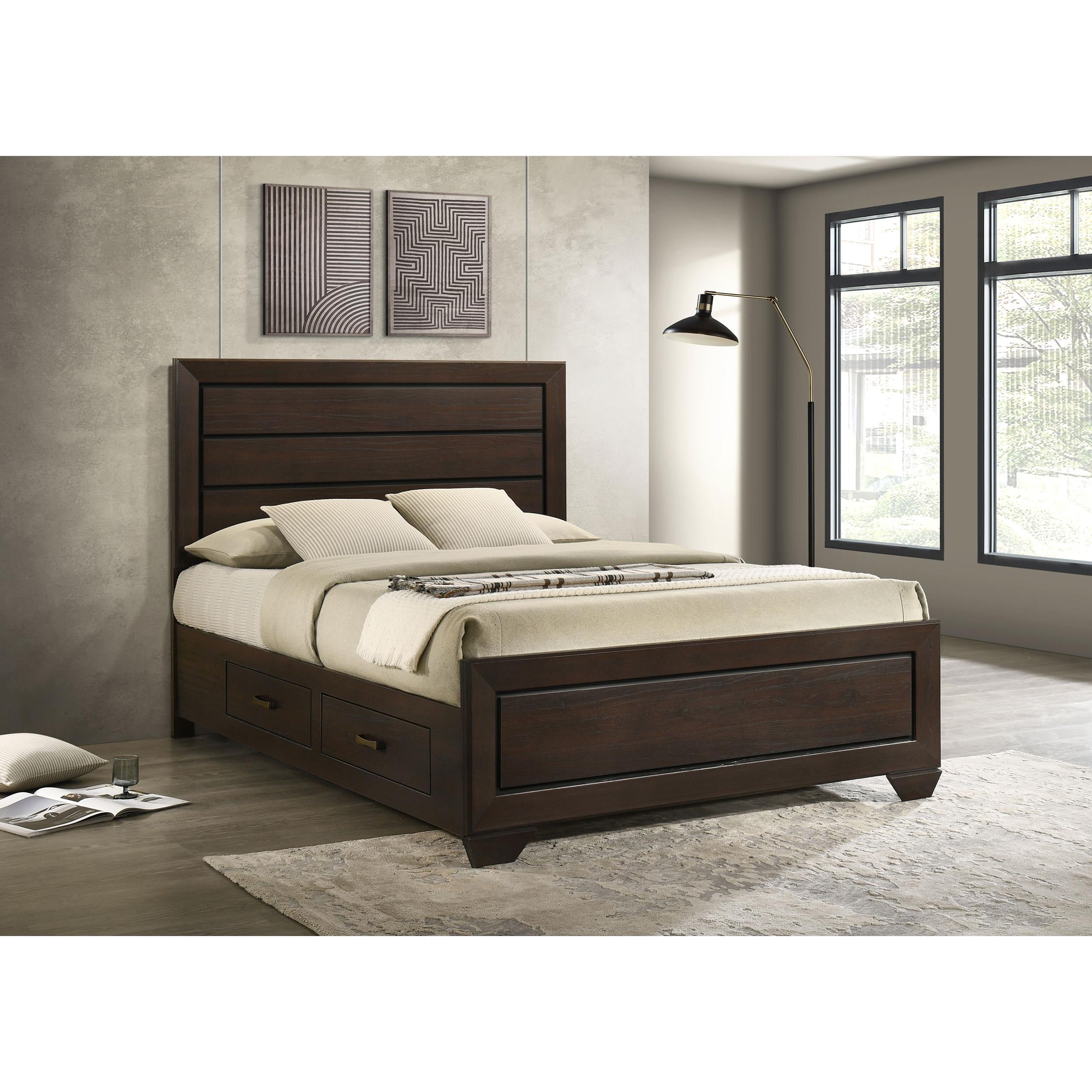  Size_Queen --  Coaster Furniture Kauffman Panel Bed with Storage IMAGE 9