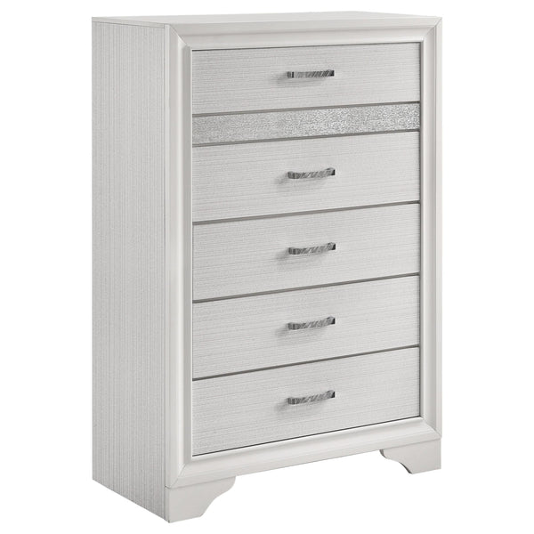 Coaster Furniture Miranda 205115 5-Drawer Bedroom Chest - White
