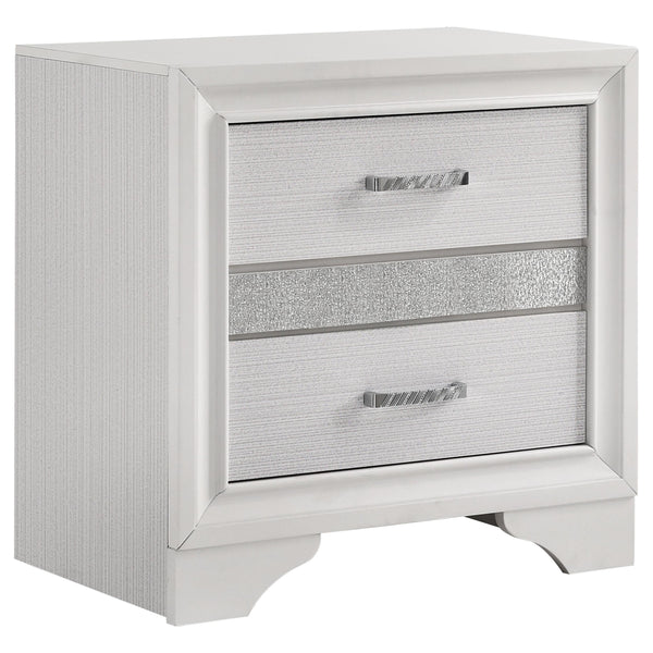 Coaster Furniture Miranda 205112 2-Drawer Nightstand - White