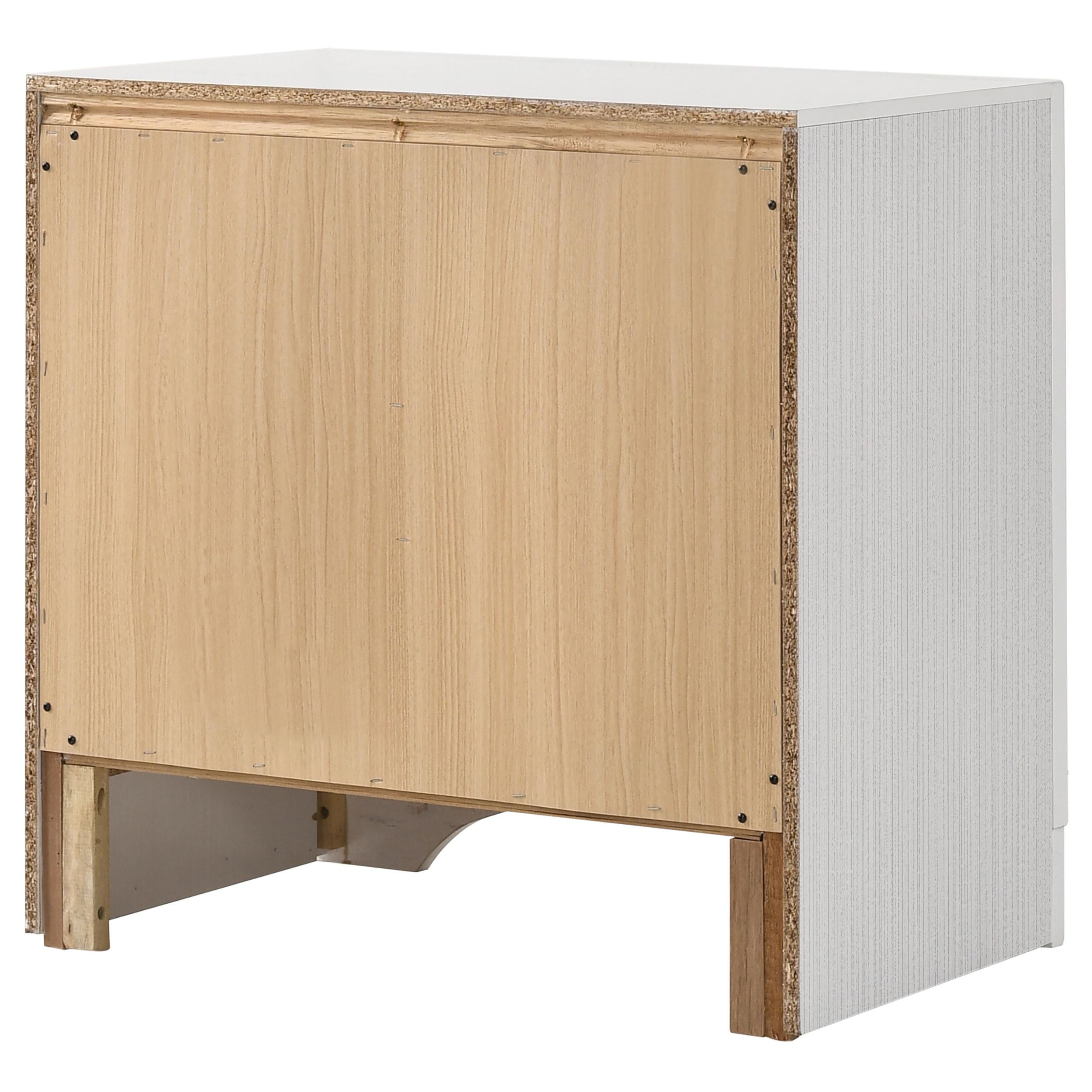  Coaster Furniture Miranda 205112 2-Drawer Nightstand - White IMAGE 7