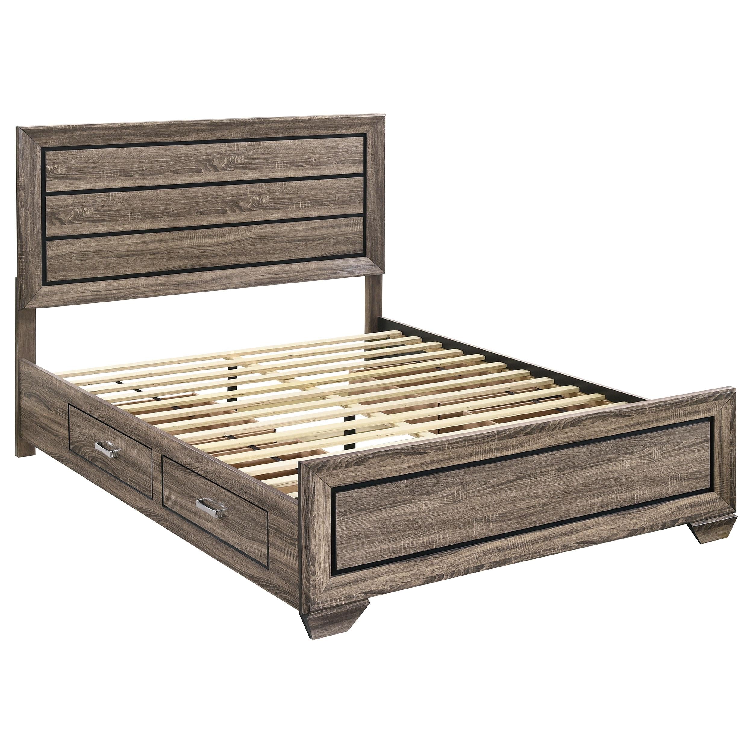  Size_Queen --  Coaster Furniture Kauffman Panel Bed with Storage IMAGE 1