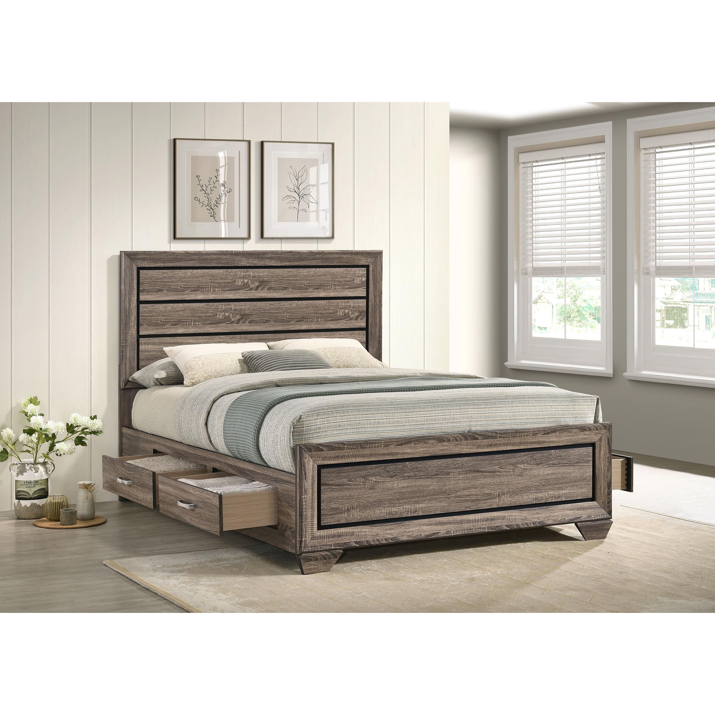  Size_Queen --  Coaster Furniture Kauffman Panel Bed with Storage IMAGE 10